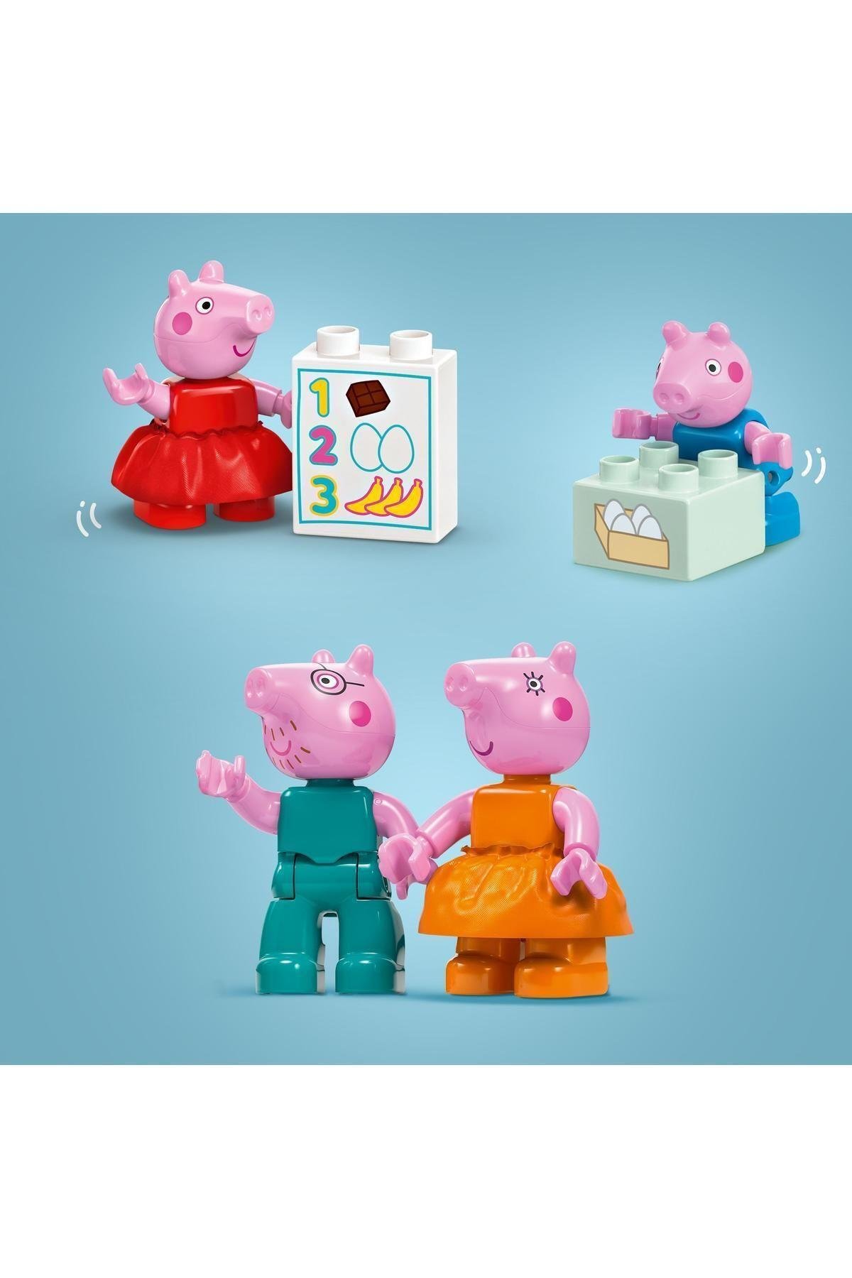 DUPLO® Peppa Pig Süpermarket 10434 - 2 Yaş ve Üzeri Çocuklar için Yapım Seti (70 Parça)-Lego