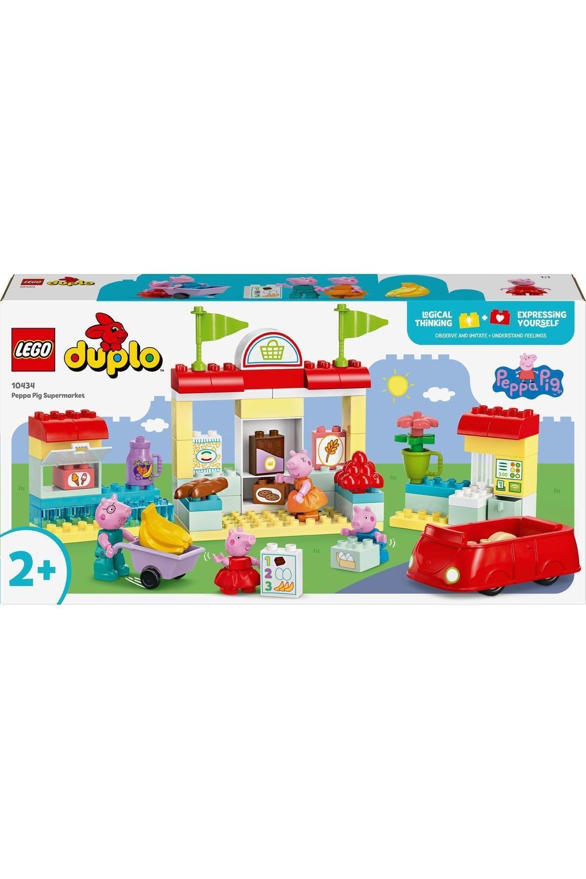 DUPLO® Peppa Pig Süpermarket 10434 - 2 Yaş ve Üzeri Çocuklar için Yapım Seti (70 Parça)-Lego