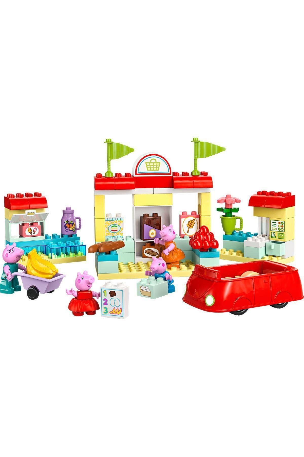 DUPLO® Peppa Pig Süpermarket 10434 - 2 Yaş ve Üzeri Çocuklar için Yapım Seti (70 Parça)-Lego