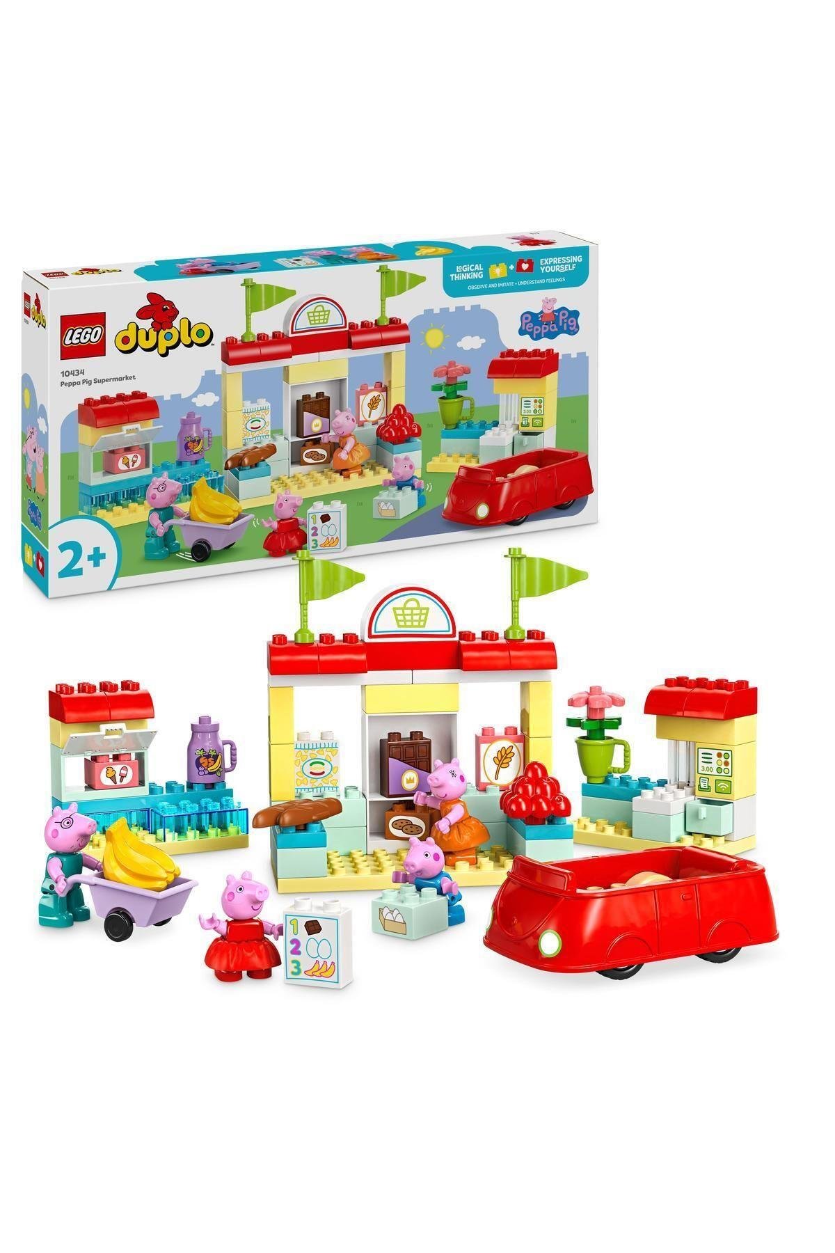DUPLO® Peppa Pig Süpermarket 10434 - 2 Yaş ve Üzeri Çocuklar için Yapım Seti (70 Parça)-Lego