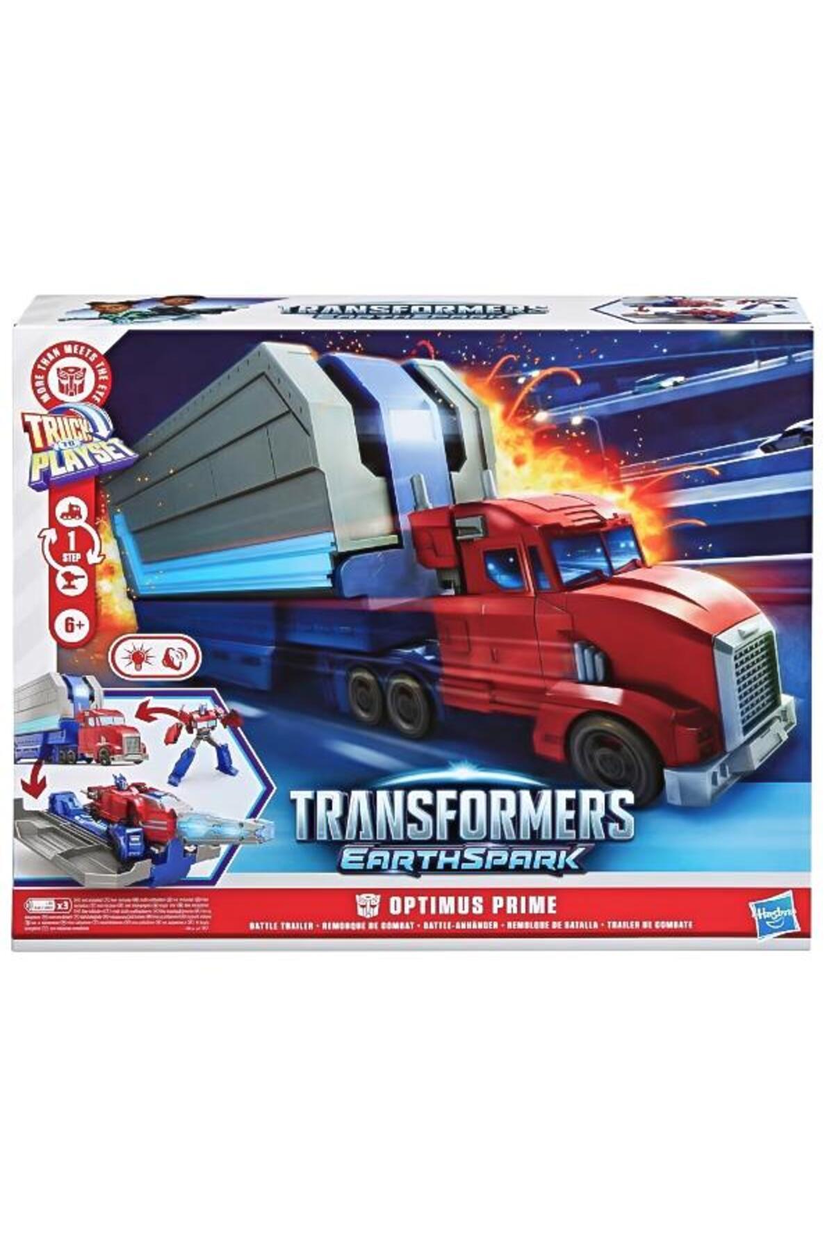 EarthSpark Optimus Prime Battle Trailer Playset Aksiyon Figürü-Oyuncak Arabalar ve Kamyonlar