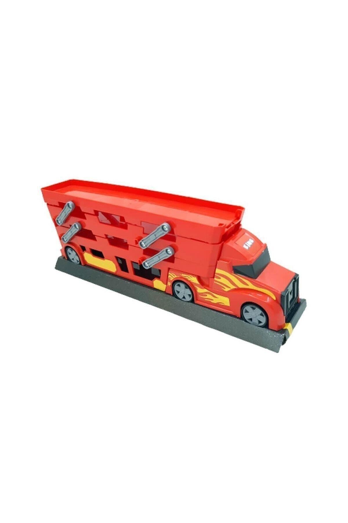 Engin Oyuncak 3 Katlı 37 Araç Kapasiteli Yarış Parkurlu Taşıyıcı Tır-Oyuncak Arabalar ve Kamyonlar