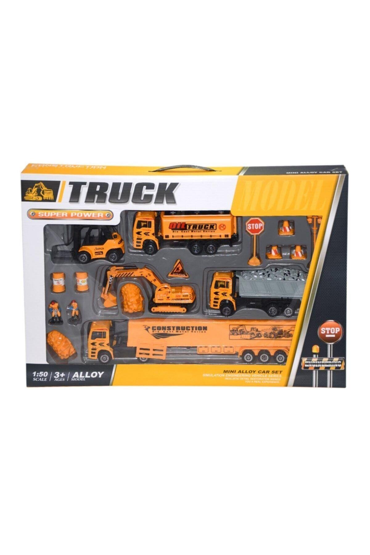 F5 Kt. Metal Çek Bırak Oyuncak İş Makinası-Oyuncak Arabalar ve Kamyonlar