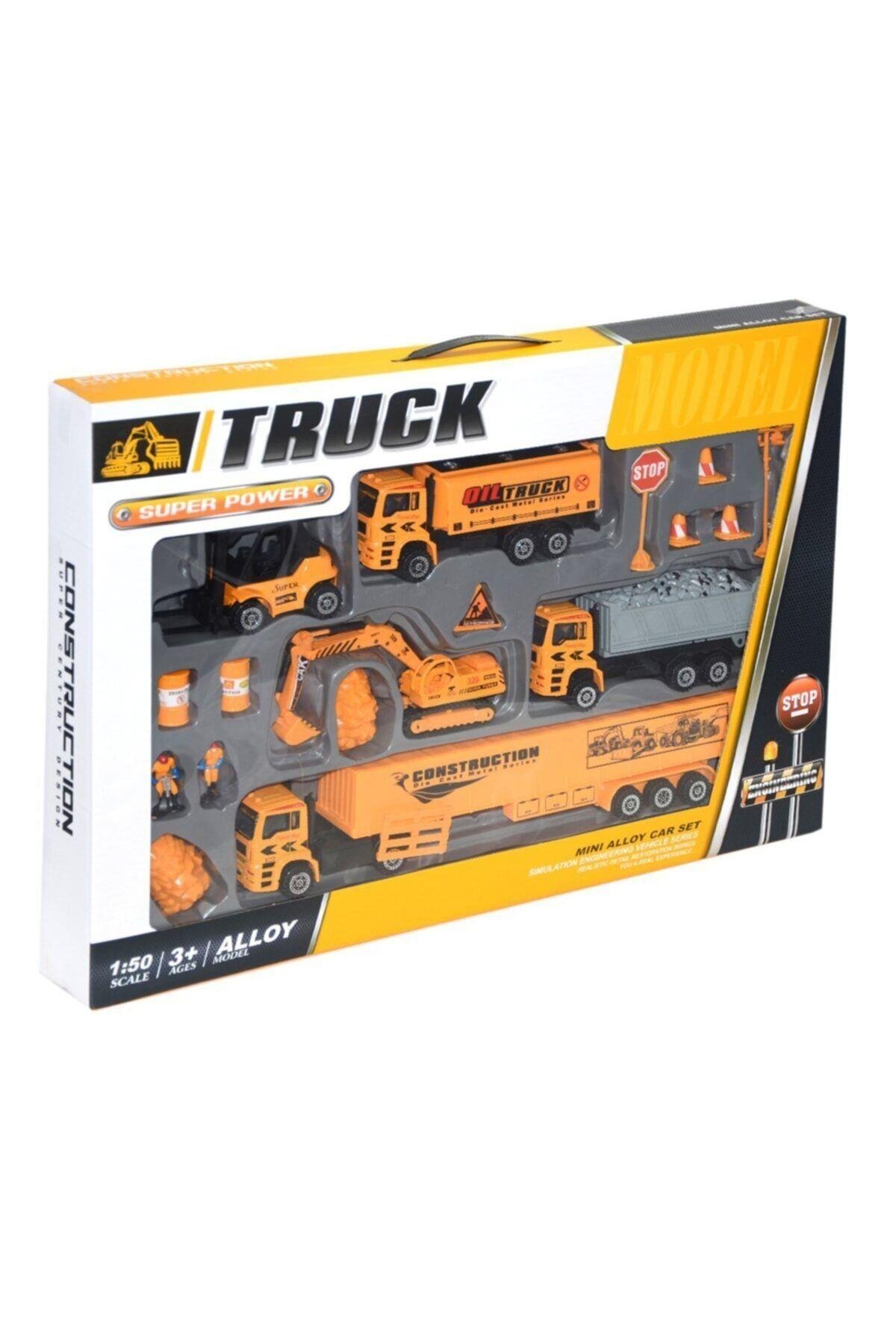 F5 Kt. Metal Çek Bırak Oyuncak İş Makinası-Oyuncak Arabalar ve Kamyonlar