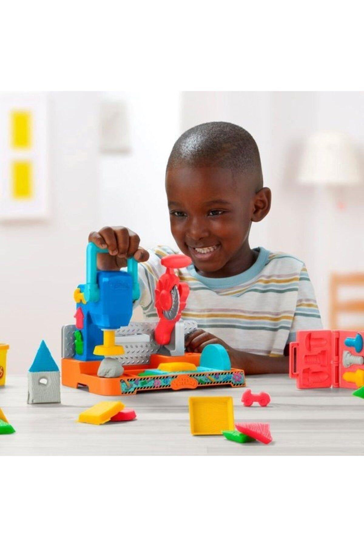 F9141 Play-doh Renkli El Aletleri Tezgahı Oyun Seti +3 Yaş-Eğitici Oyuncak
