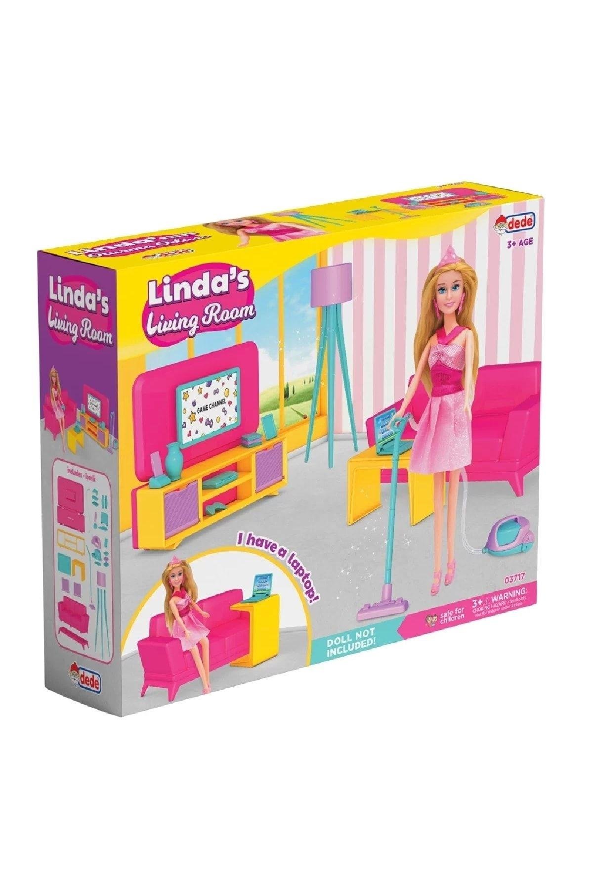 Fen Toys-Dede 03717 Linda\'nın Oturma Odası-Kız Rol Oyuncakları