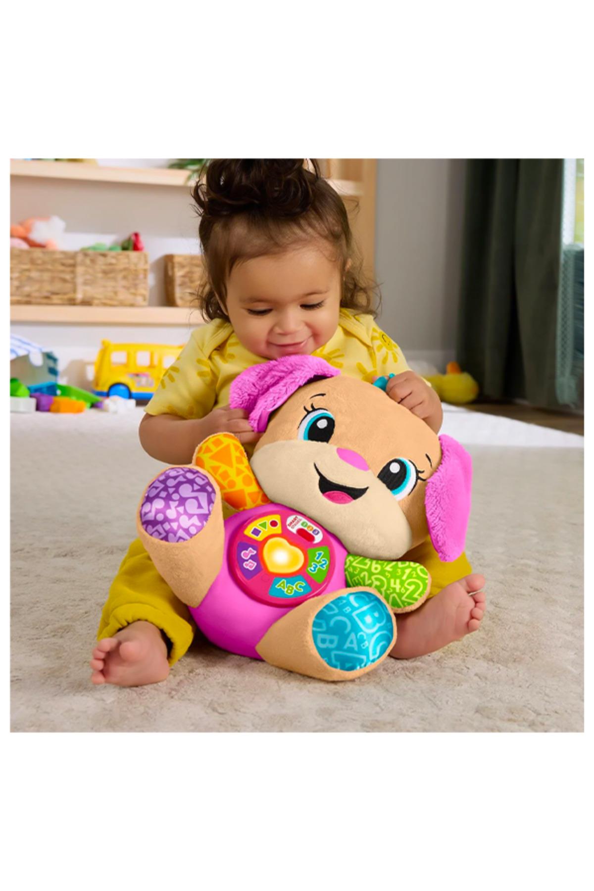 Fisher-Price Eğlen ve Öğren Yaşa Göre Gelişim Köpekçiğin Kız Kardeşi, müzikli, bebek oyuncağı JFD34-Eğitici Oyuncak