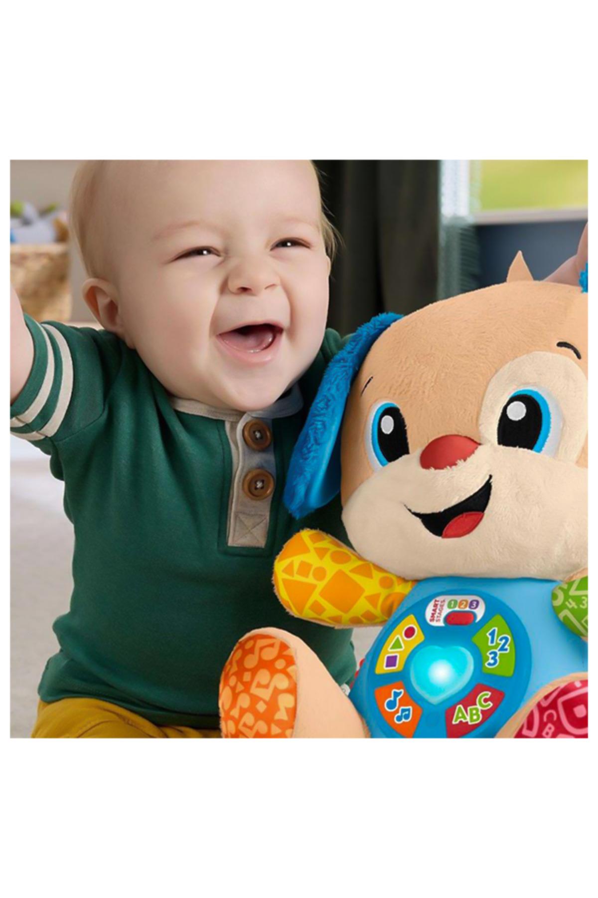 Fisher-Price Eğlen ve Öğren Yaşa Göre Gelişim Köpekçik, birden fazla dilde, bebek oyuncağı JFD25-Eğitici Oyuncak