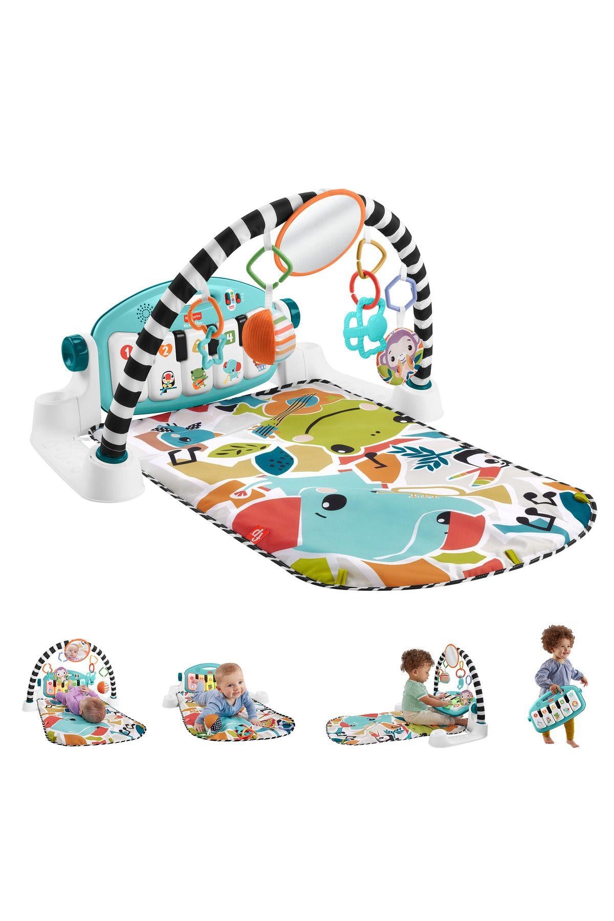Fisher-Price Neşeli Hayvanlar Piyanolu Jimnastik Merkezi-Eğitici Oyuncak