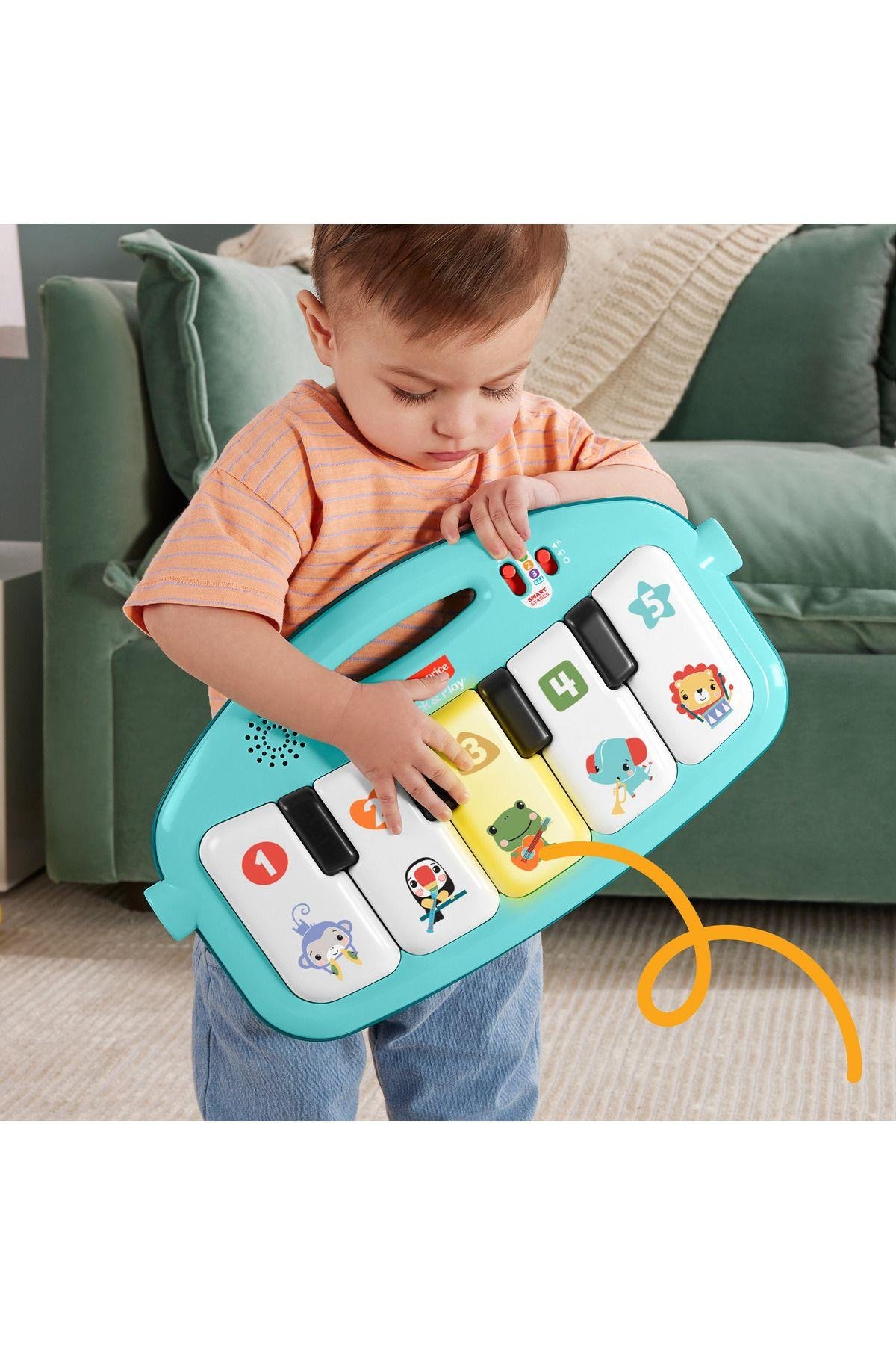 Fisher-Price Neşeli Hayvanlar Piyanolu Jimnastik Merkezi-Eğitici Oyuncak
