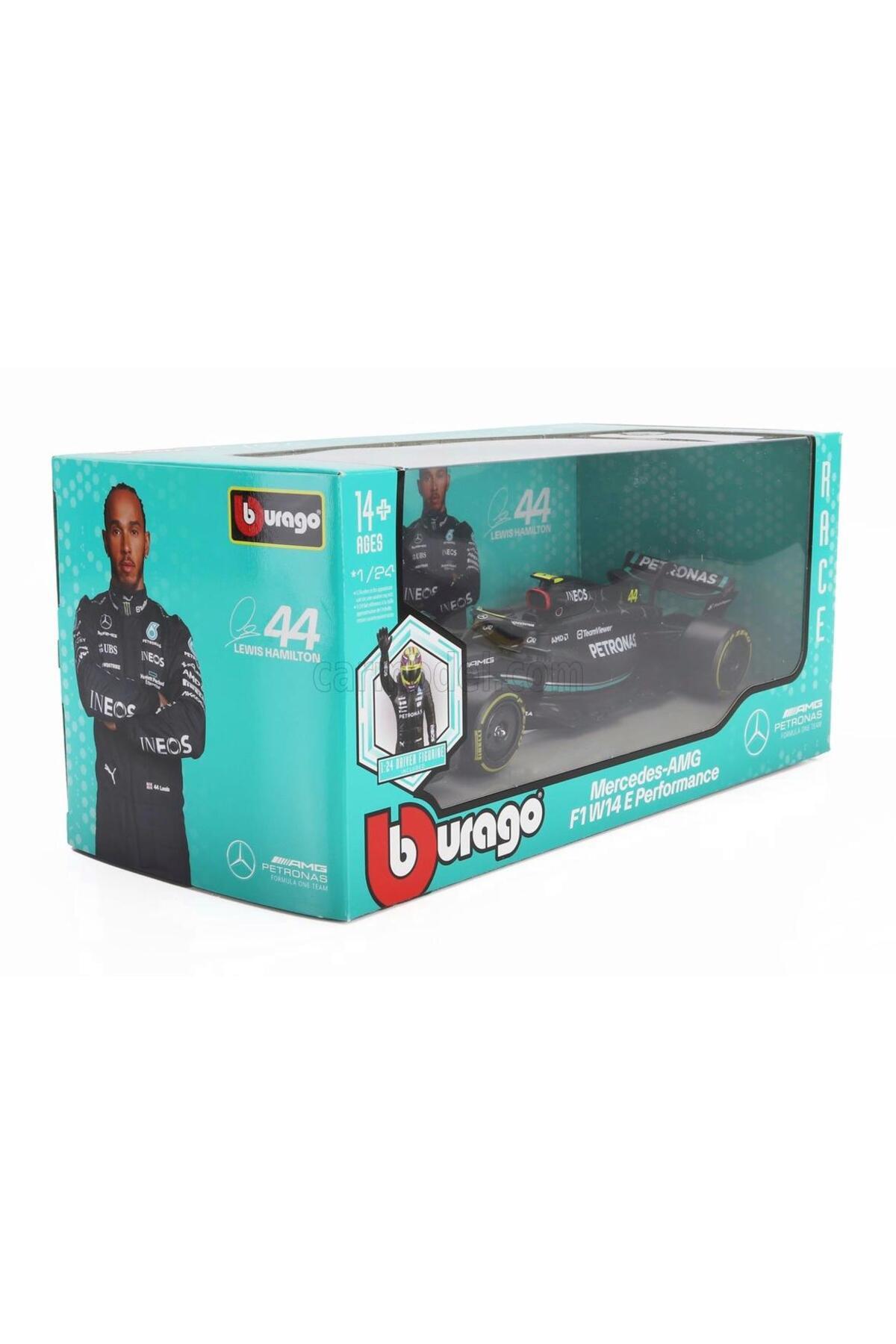 Formula 1 Mercedes F1 W14 Lewis Hamilton 1/24 Diecast Model Koleksiyon Araba ve Özel Figür-Maket Araçlar
