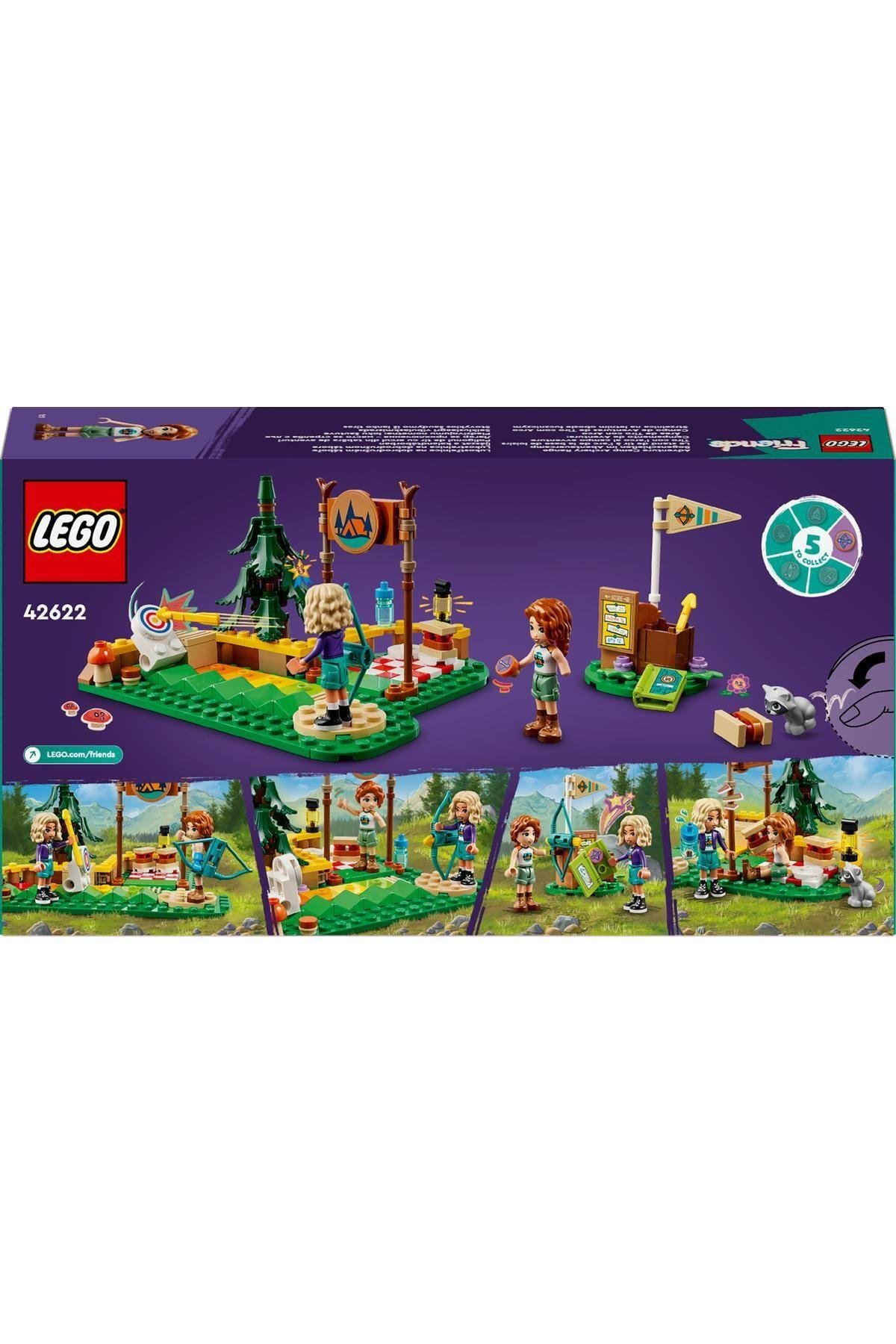 Friends Macera Kampı Okçuluk Alanı 42622 - 6 Yaş ve Üzeri Çocuklar için Autumn ve Nova M-Lego