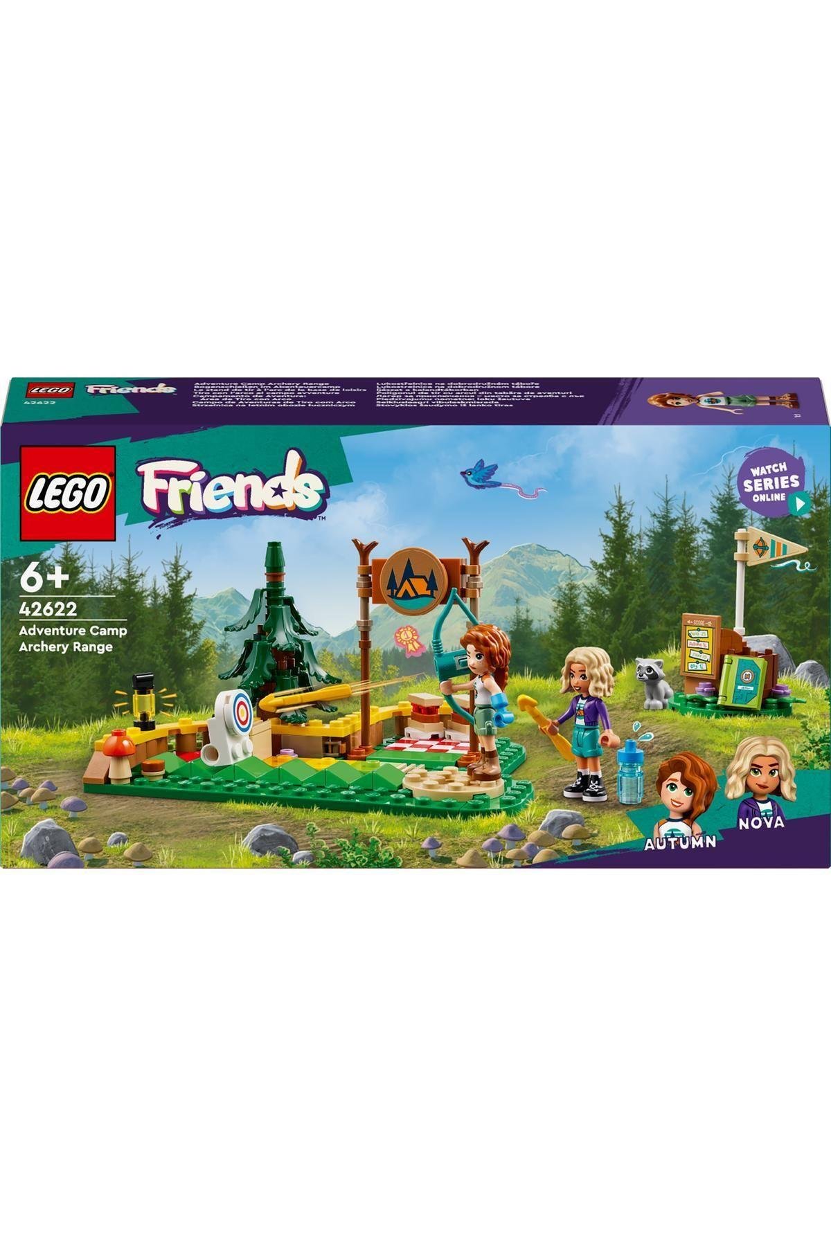 Friends Macera Kampı Okçuluk Alanı 42622 - 6 Yaş ve Üzeri Çocuklar için Autumn ve Nova M-Lego