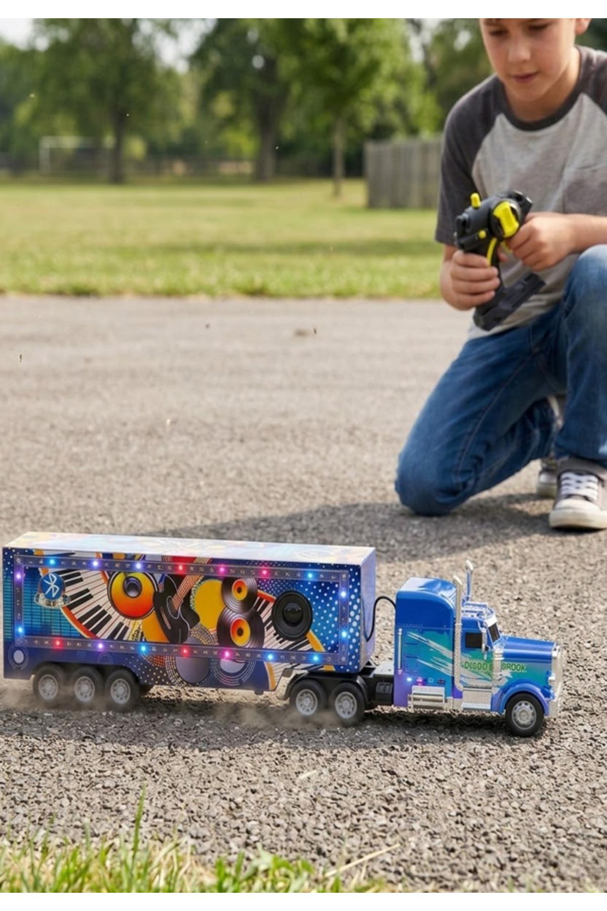 Full Fonksiyon Şarj Edilebilir Işıklı Müzikli Bluetooth'lu RC Sound Truck Uzaktan Kumandalı Tır-Uzaktan Kumandalı Araçlar