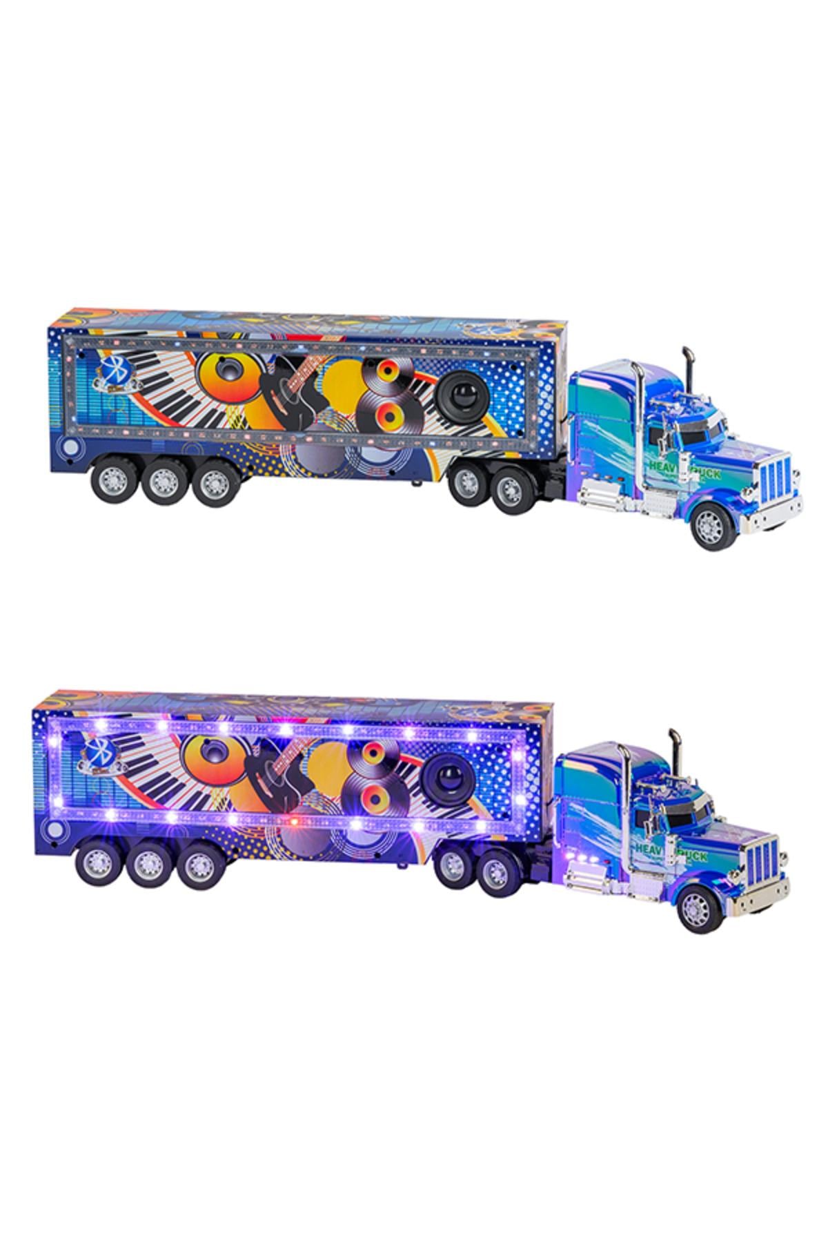 Full Fonksiyon Şarj Edilebilir Işıklı Müzikli Bluetooth'lu RC Sound Truck Uzaktan Kumandalı Tır-Uzaktan Kumandalı Araçlar