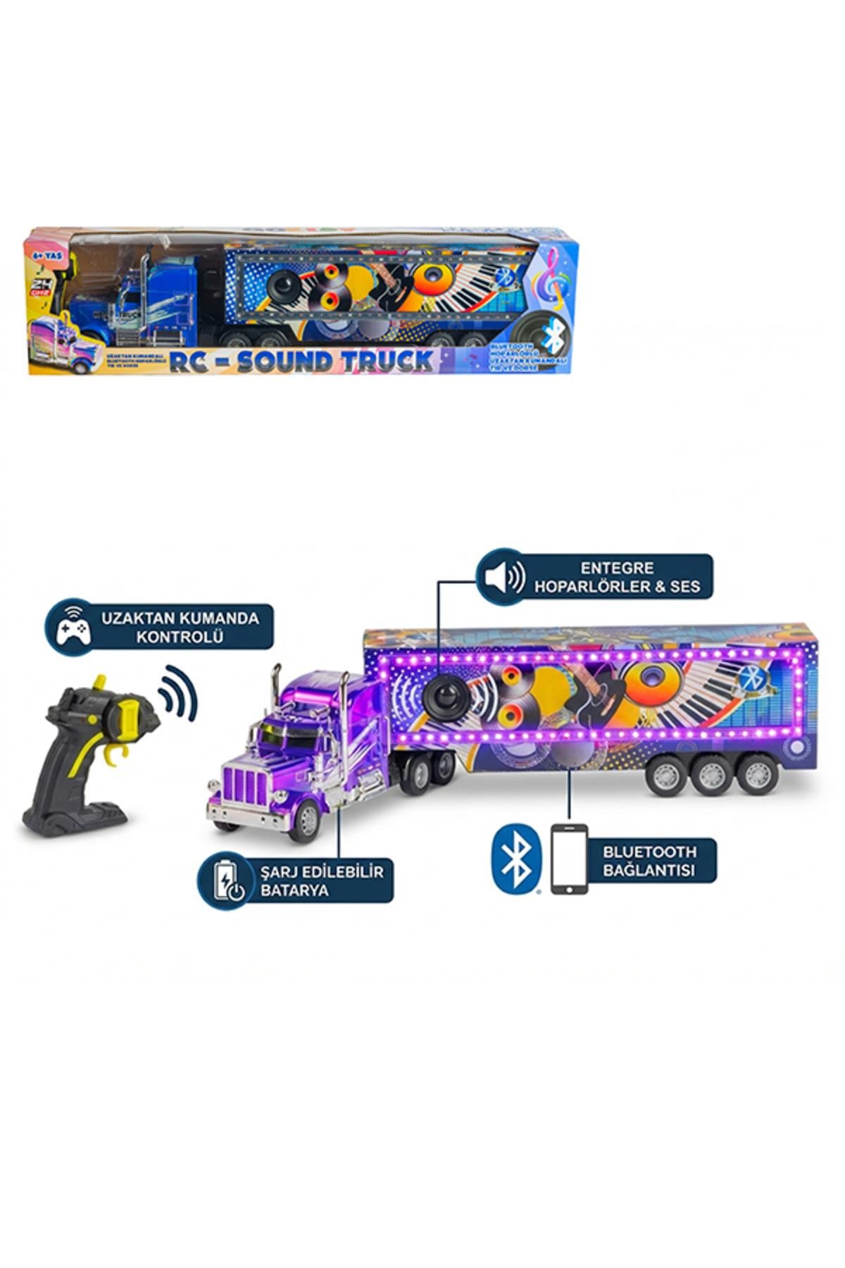 Full Fonksiyon Şarj Edilebilir Işıklı Müzikli Bluetooth'lu RC Sound Truck Uzaktan Kumandalı Tır-Uzaktan Kumandalı Araçlar