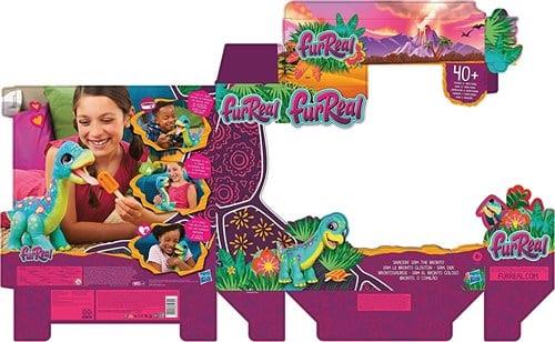 FurReal Snackin Sam the Bronto İnteraktif Dinozor F1739-Peluş Oyuncaklar