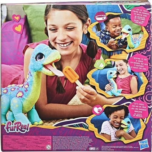FurReal Snackin Sam the Bronto İnteraktif Dinozor F1739-Peluş Oyuncaklar