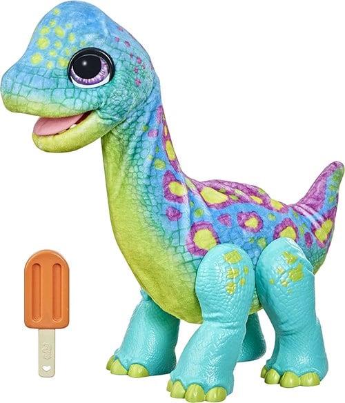 FurReal Snackin Sam the Bronto İnteraktif Dinozor F1739-Peluş Oyuncaklar