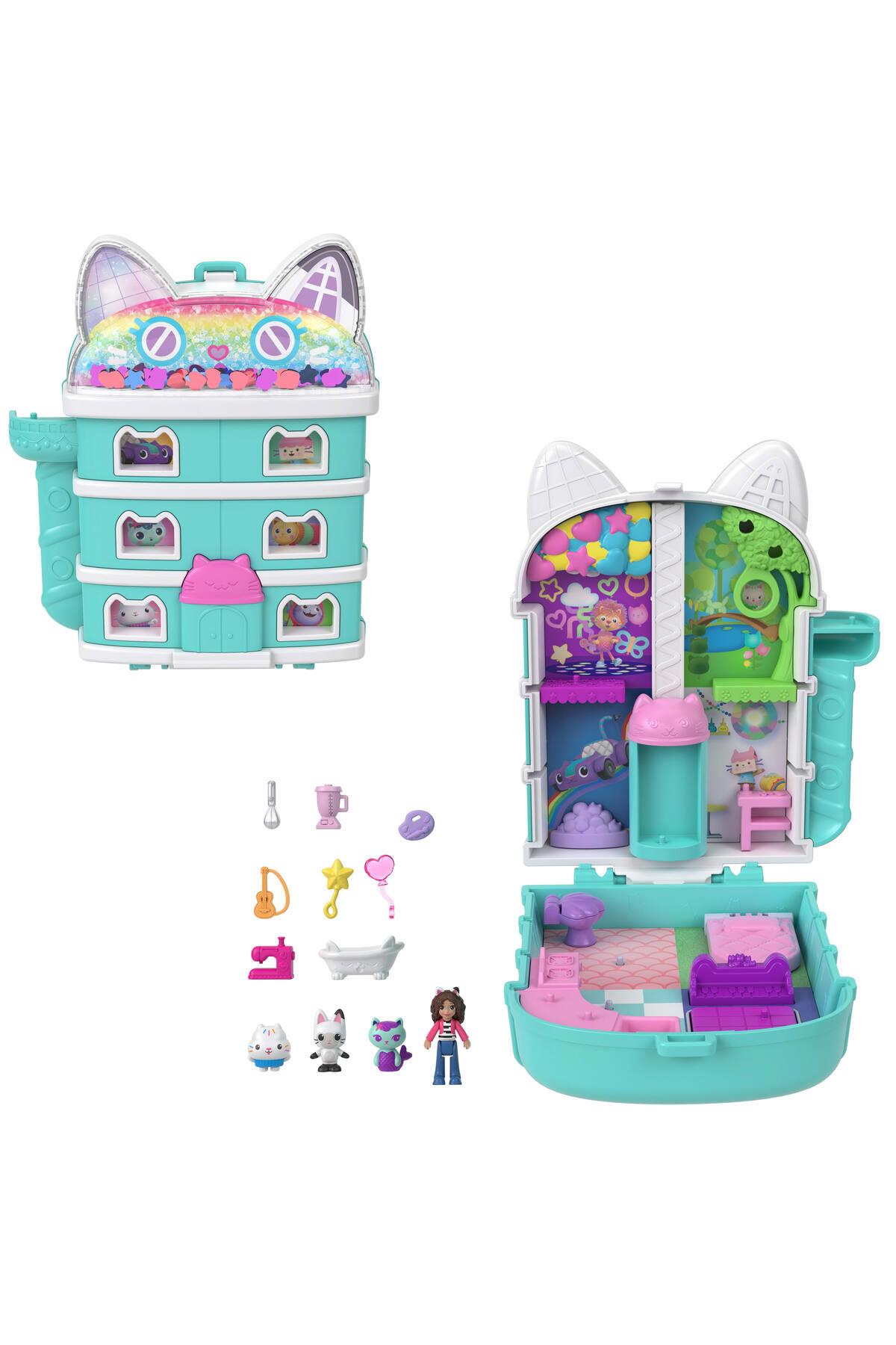 Gabby's Dollhouse mikro bebekler ve mini oyun seti, 9 aksesuar JFV02-Oyuncak Bebekler