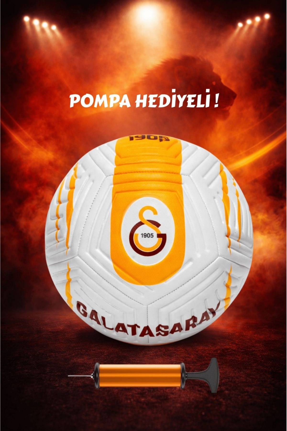 GALATASARAY LİSANSLI PREMİUM ORJİNAL FUTBOL TOPU YENİ SEZON 430 GR 5 NO FUTBOL TOPU ÖZEL SERİ-Spor