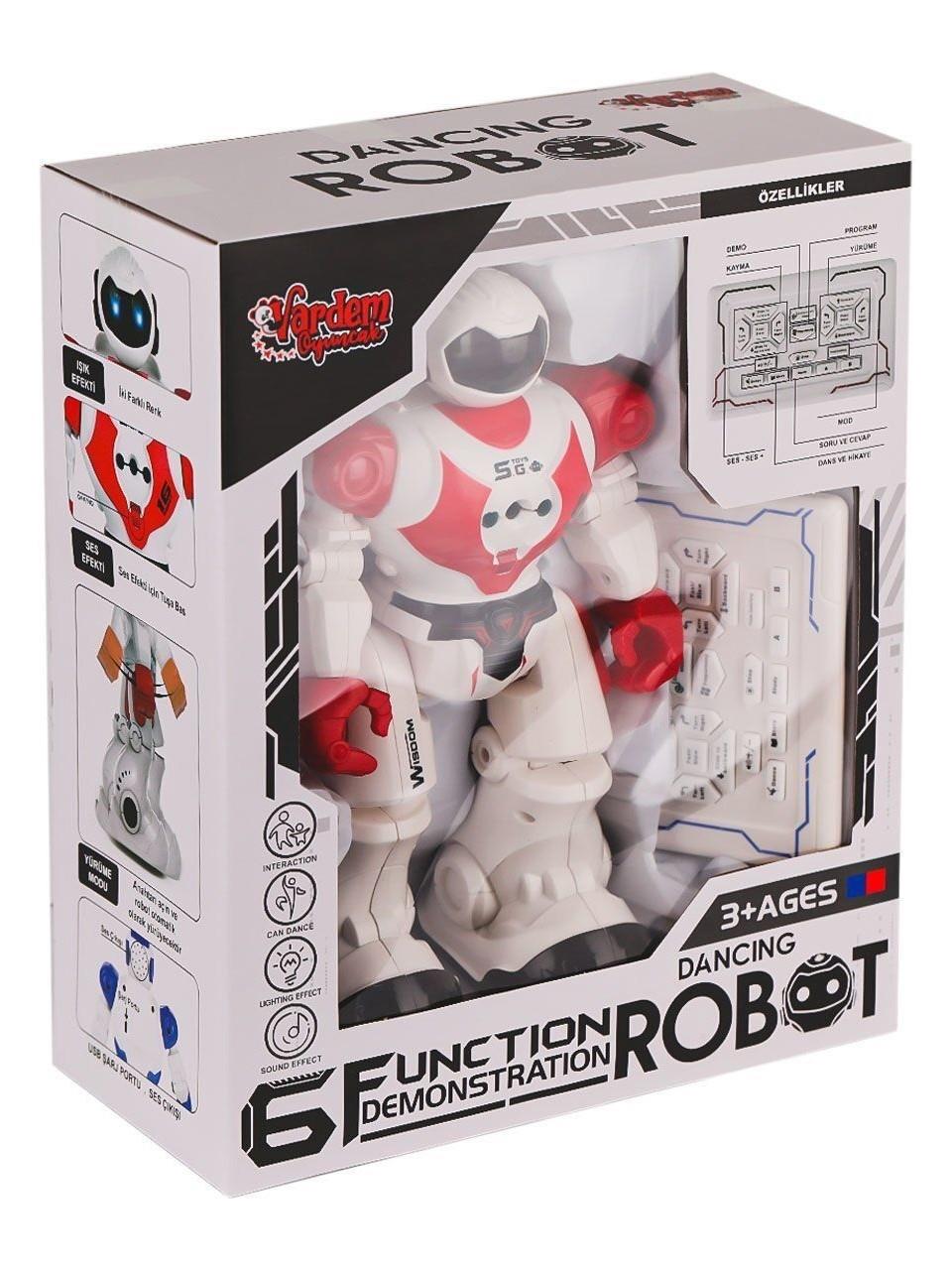 GGE-606-29 Kumandalı Işıklı Dansçı İnteraktif Robot -Vardem Oyuncak-Robotlar