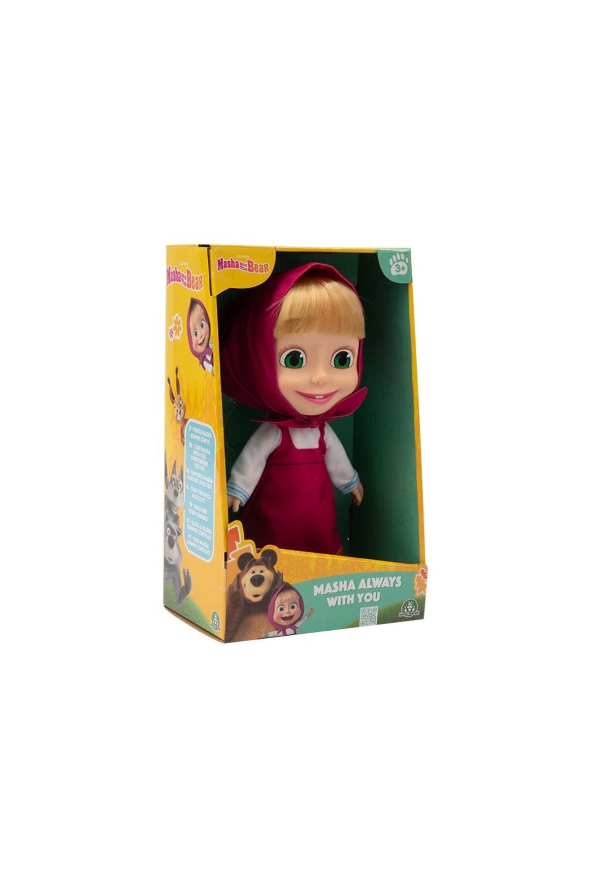 GİOCHİ PREZİOSİ Masha ile Koca Ayı - Masha Bebek 23 cm-Oyuncak Bebekler