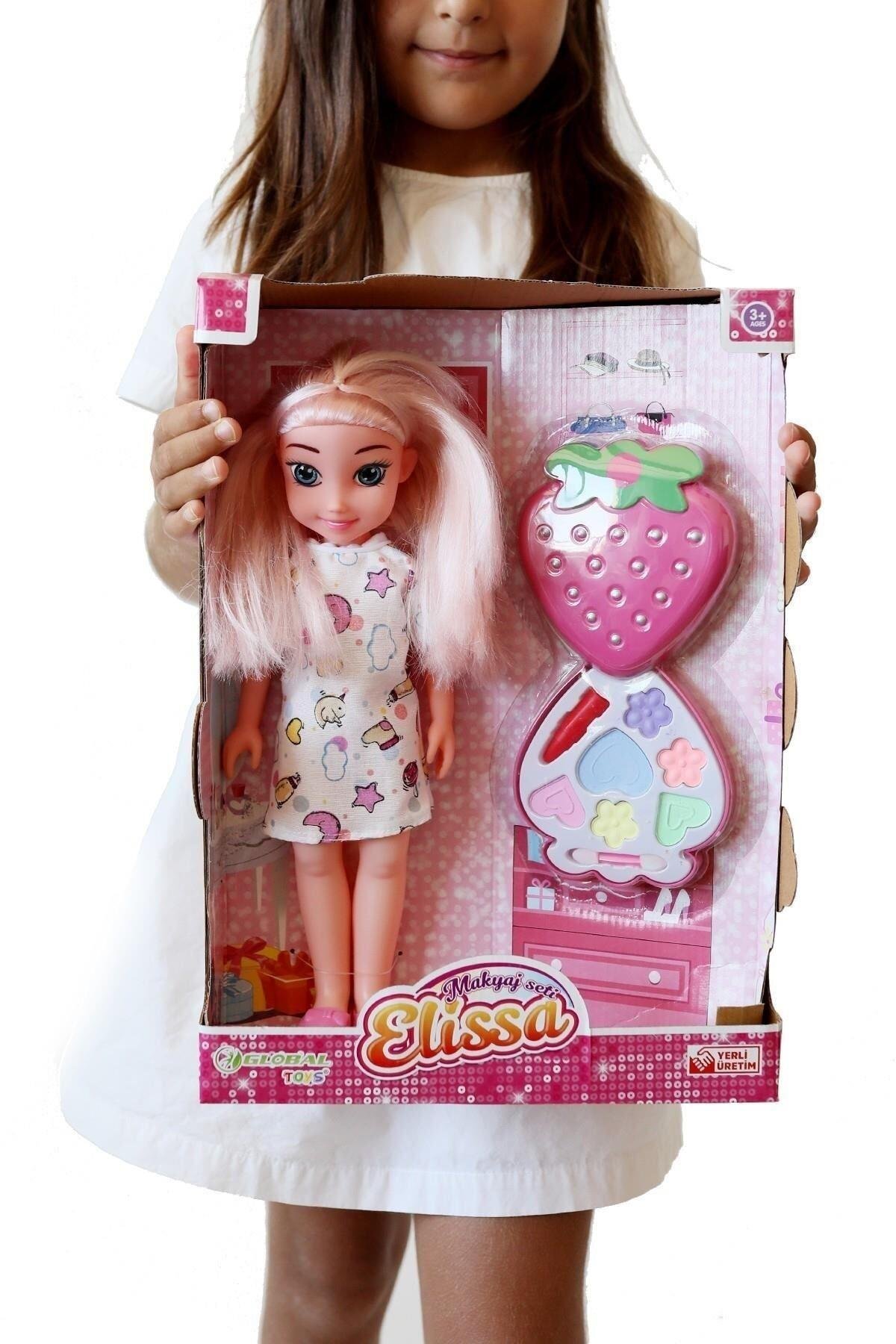 Global Toys Elissa Türkçe Konuşan Makyaj Setli Oyuncak Et Bebek-Oyuncak Bebekler