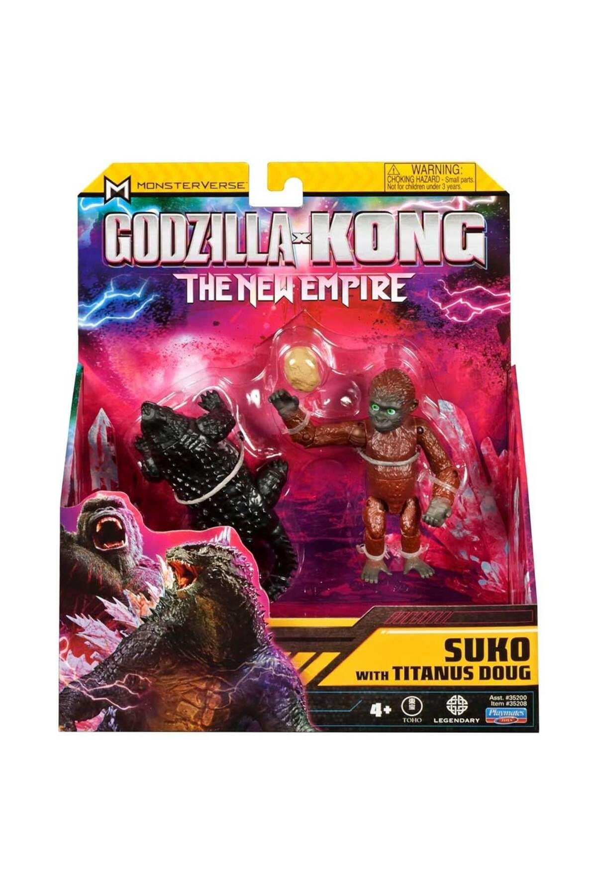 Godzilla X Kong Aksiyon Figürü With Titanus Doug @Suko@  Lisanslı-Hayvan Figürleri