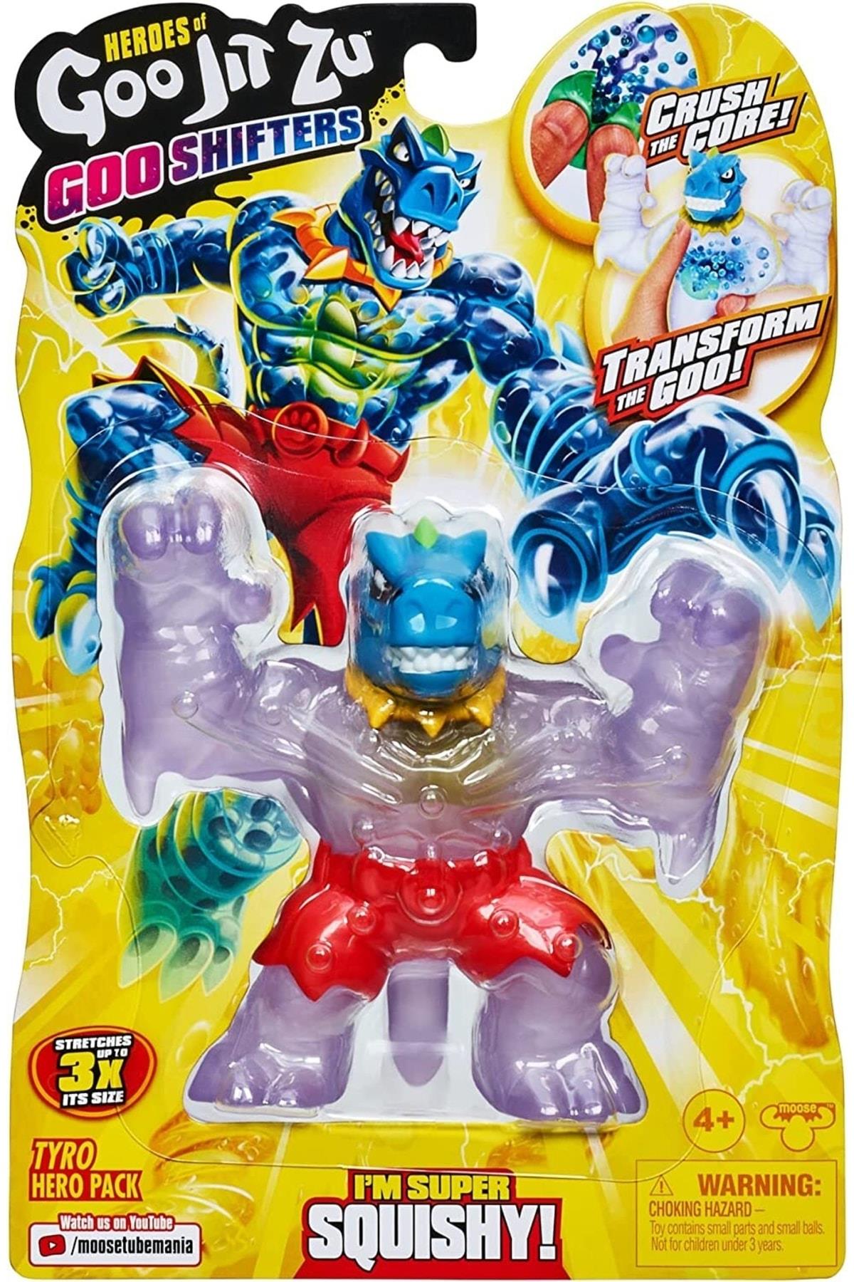 Goo Shifters Tyro Hero Pack. Super Stretchy, Super Squishy Goo Filled Toy With-Karakter Figürleri