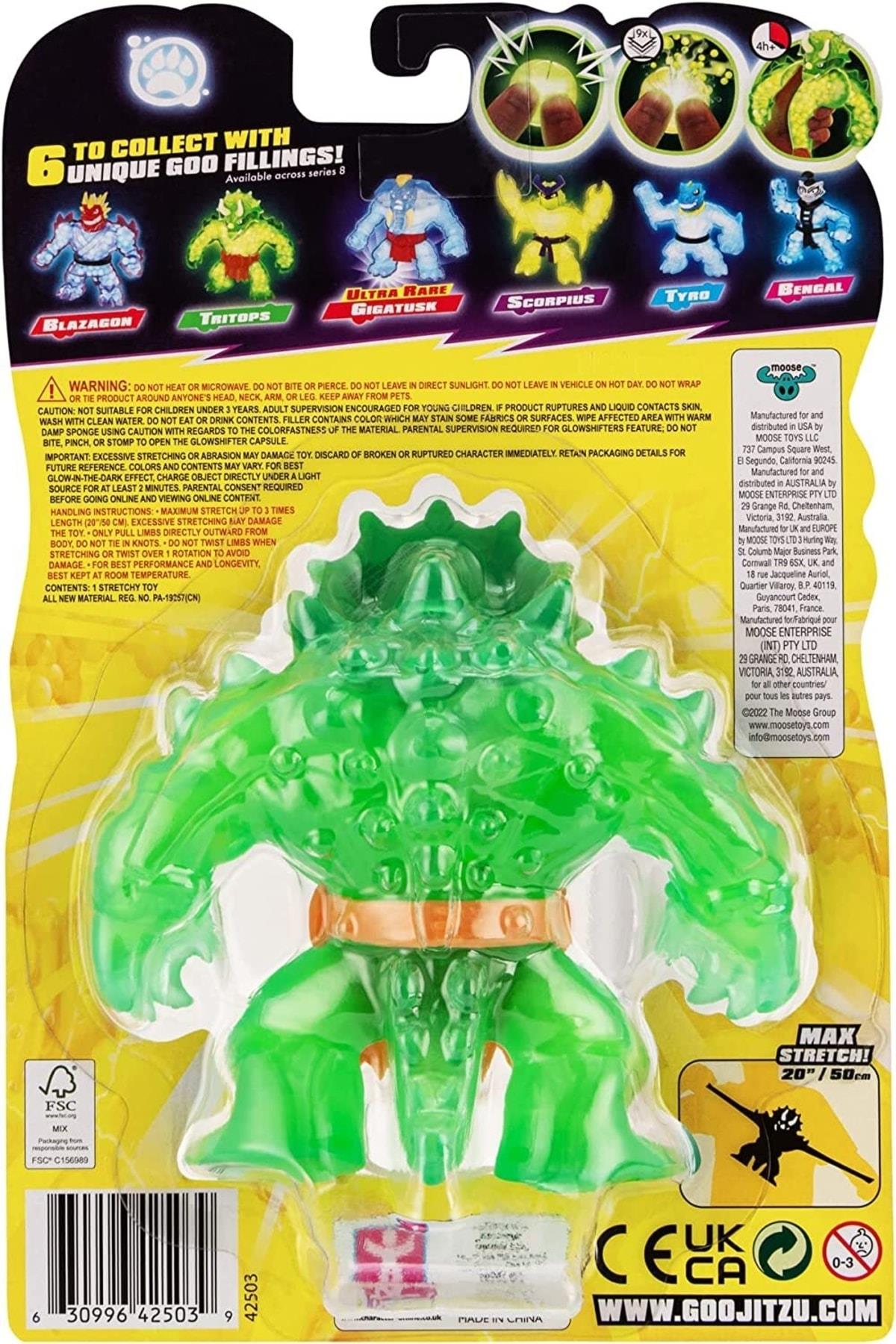 Goojitzu Glowshifter Karanlıkta Parlayan Gjt41000 Tekli Figür Orijinal Lisanslı Trıtops Hero Pack-Karakter Figürleri
