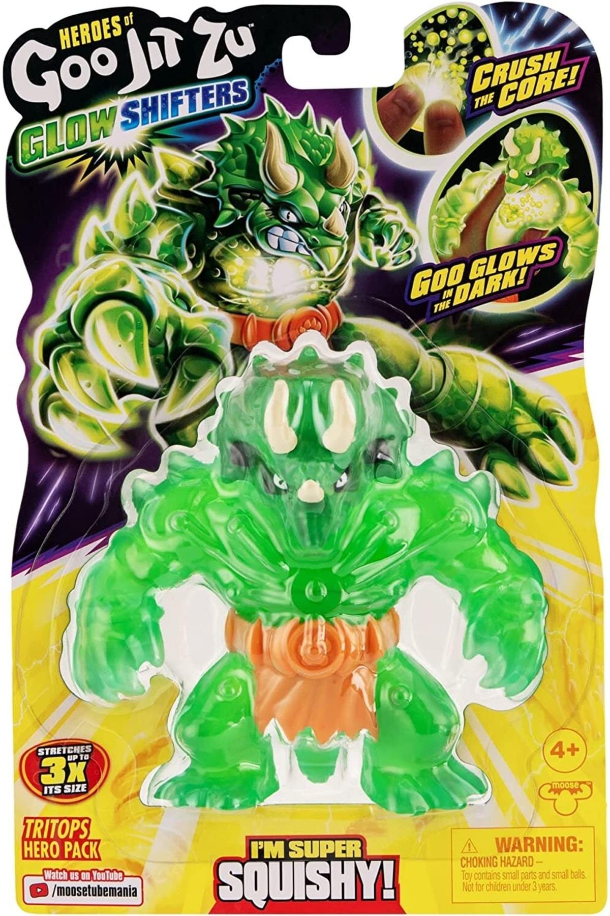 Goojitzu Glowshifter Karanlıkta Parlayan Gjt41000 Tekli Figür Orijinal Lisanslı Trıtops Hero Pack-Karakter Figürleri