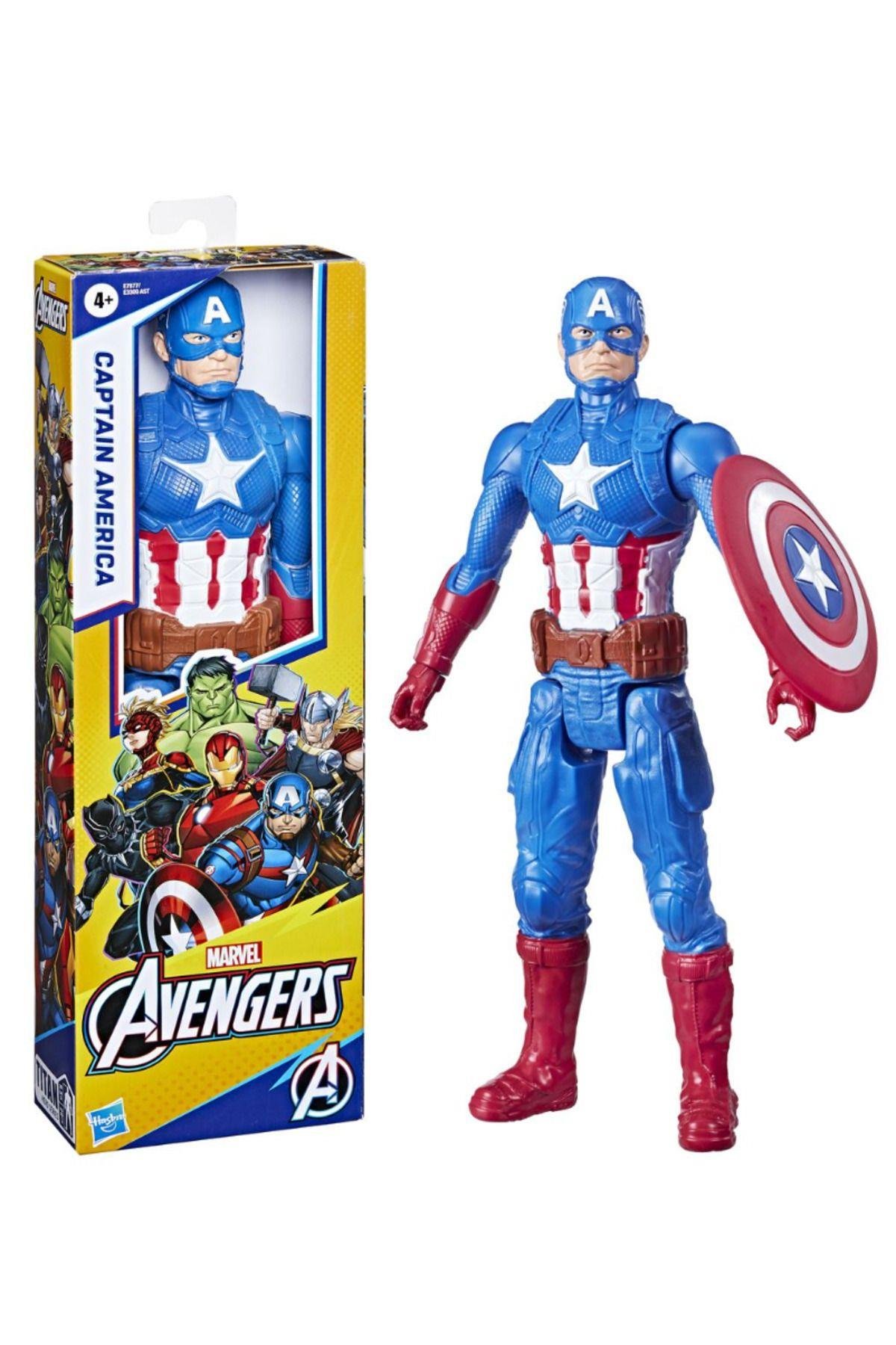 Hasbro Avengers Titan Hero 29cm Captain America Aksiyon Figür-Karakter Figürleri