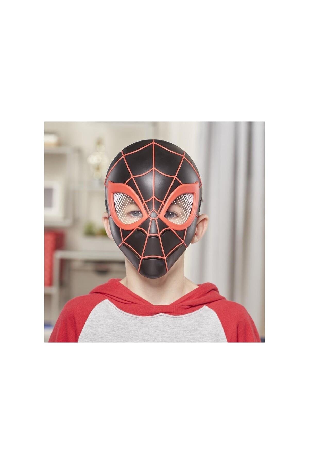 Hasbro Marvel Spider-Man Miles Morales Kahraman Maskesi – Çocuk Kostüm Aksesuarı-Karakter Figürleri