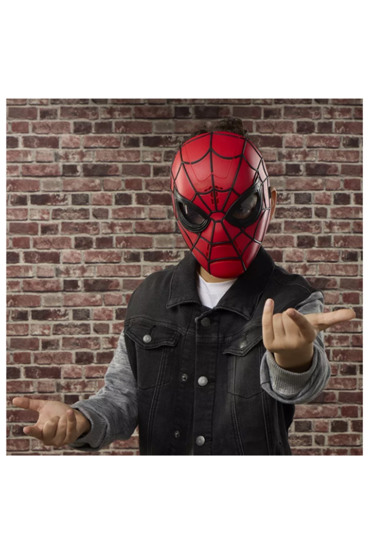 Hasbro Marvel Spider Man Wisecrackin Glow Işıklı ve Sesli Elektronik Maske G2448-Karakter Figürleri