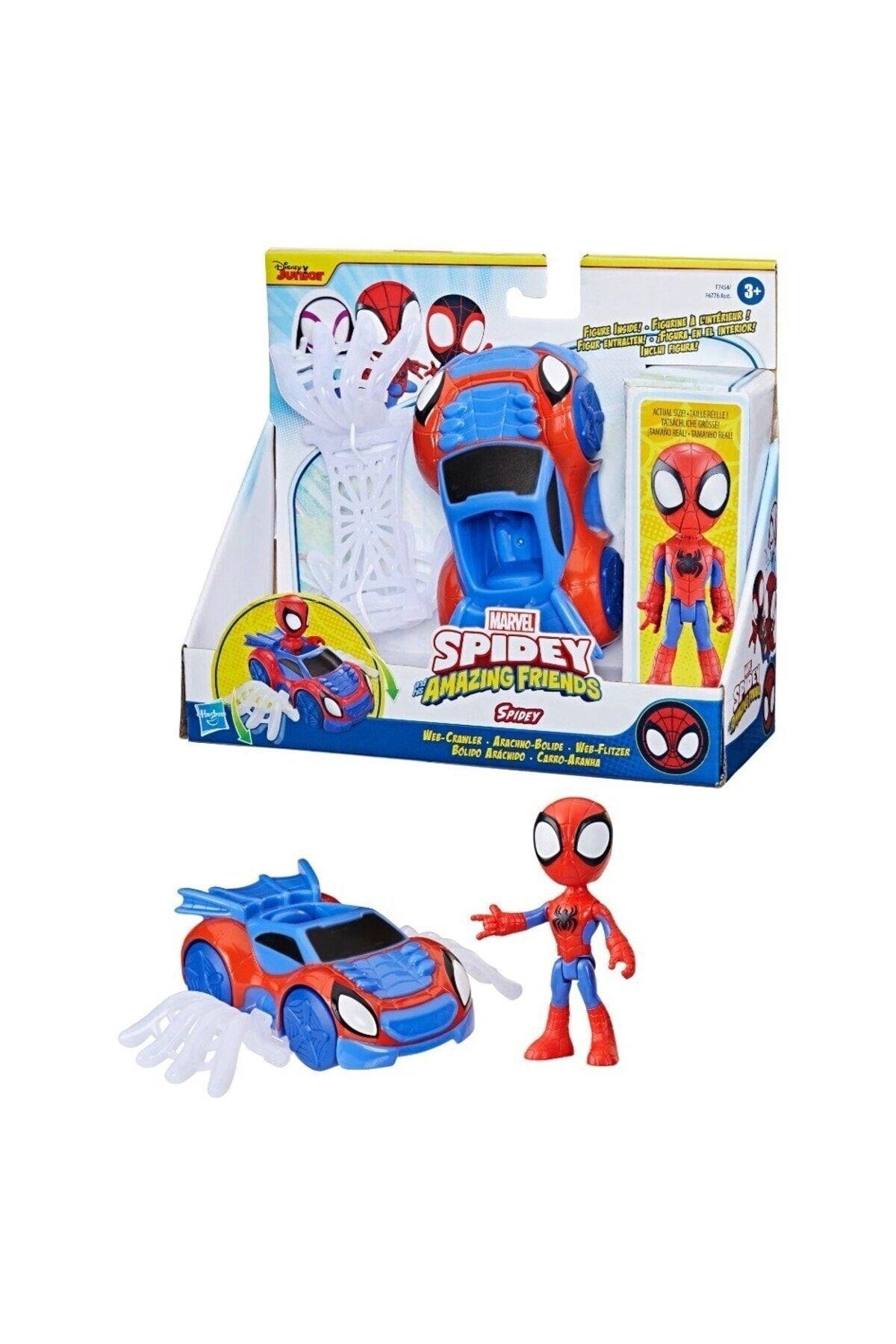Hasbro Spidey and His Amazing Friends Araç ve Figür Spidey F7454-Karakter Figürleri