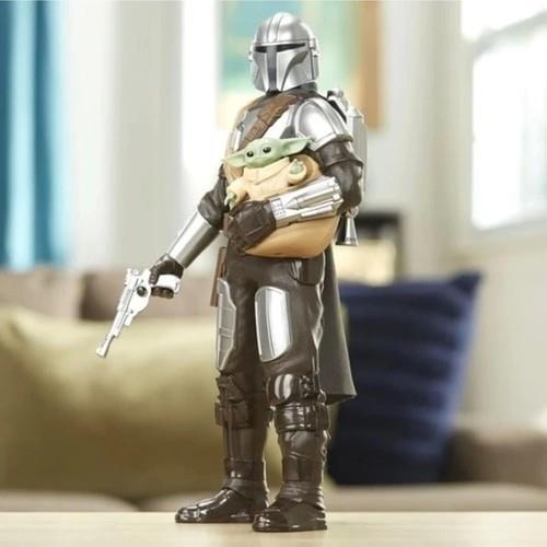 Hasbro Star Wars Galactic Action The Mandalorian ve Grogu Figür F5194-Karakter Figürleri