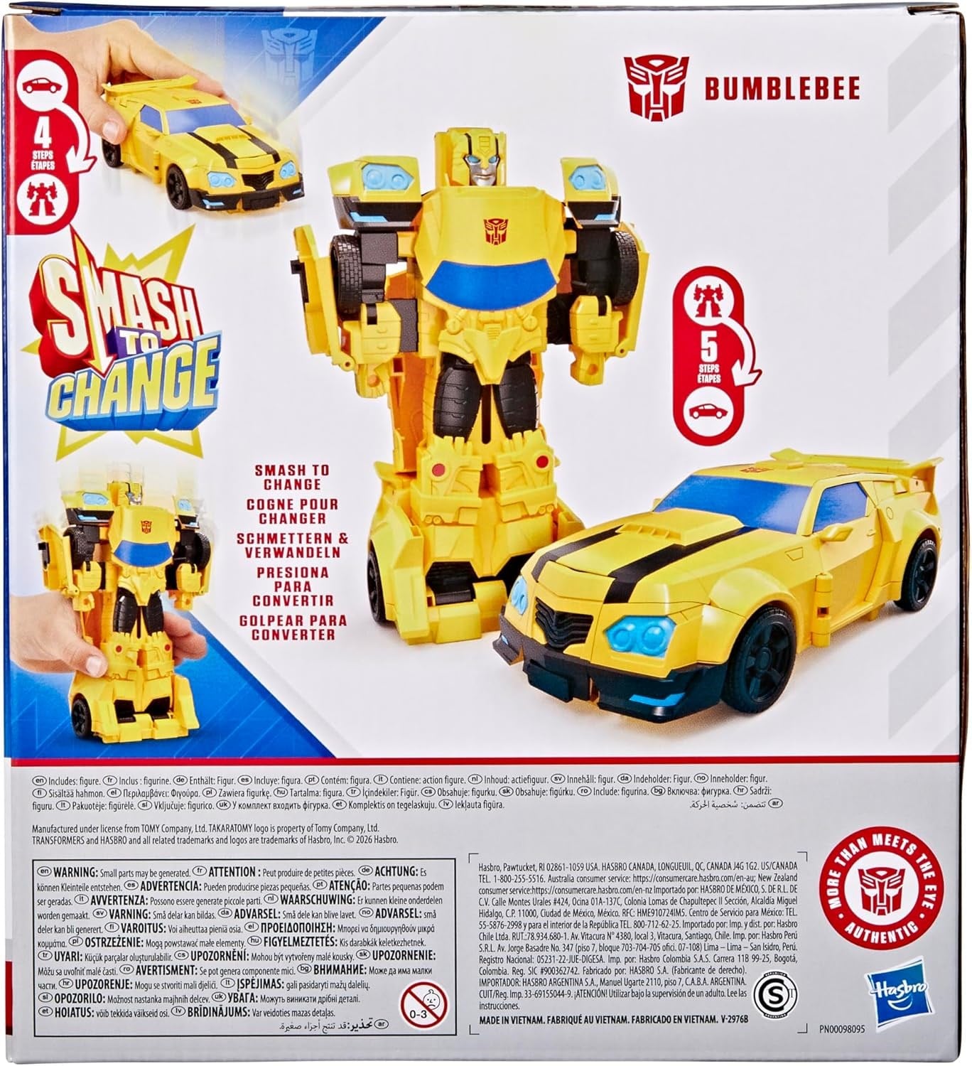Hasbro Transformers Smash Changers Bumblebee Aksiyon Figürü G2817-Karakter Figürleri