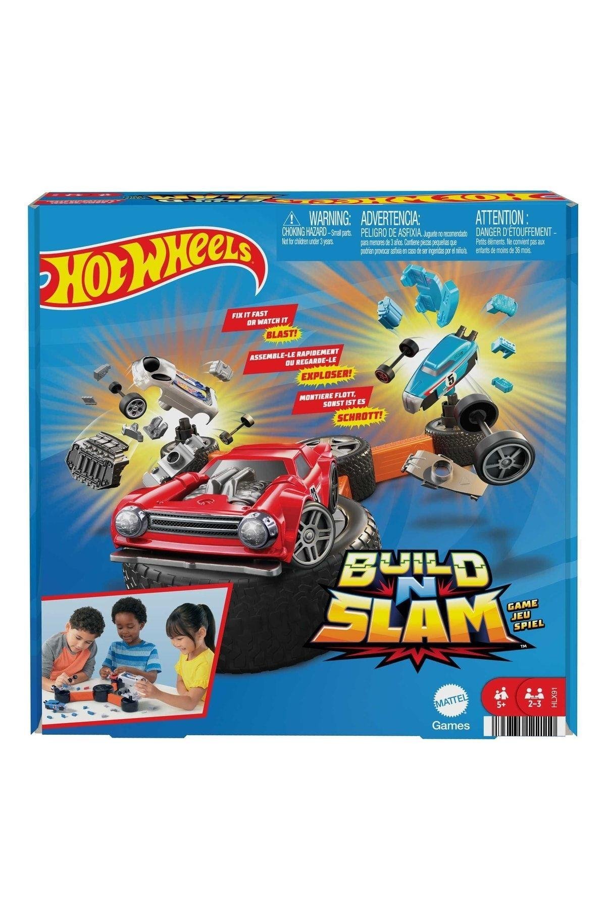 Hot Wheels Build N Slam Kutu Oyunu HLX91-Araba Garaj ve Setleri