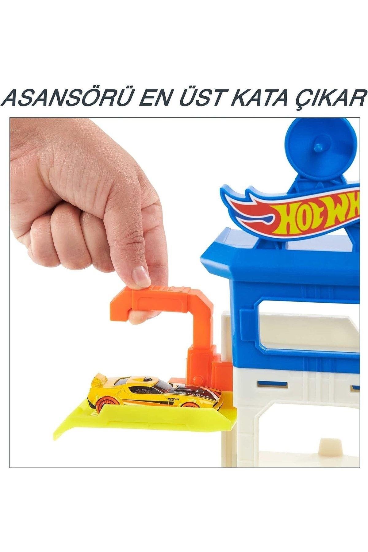 HOT WHEELS City Köpek Balığından Kaçış Oyun Seti-Araba Garaj ve Setleri