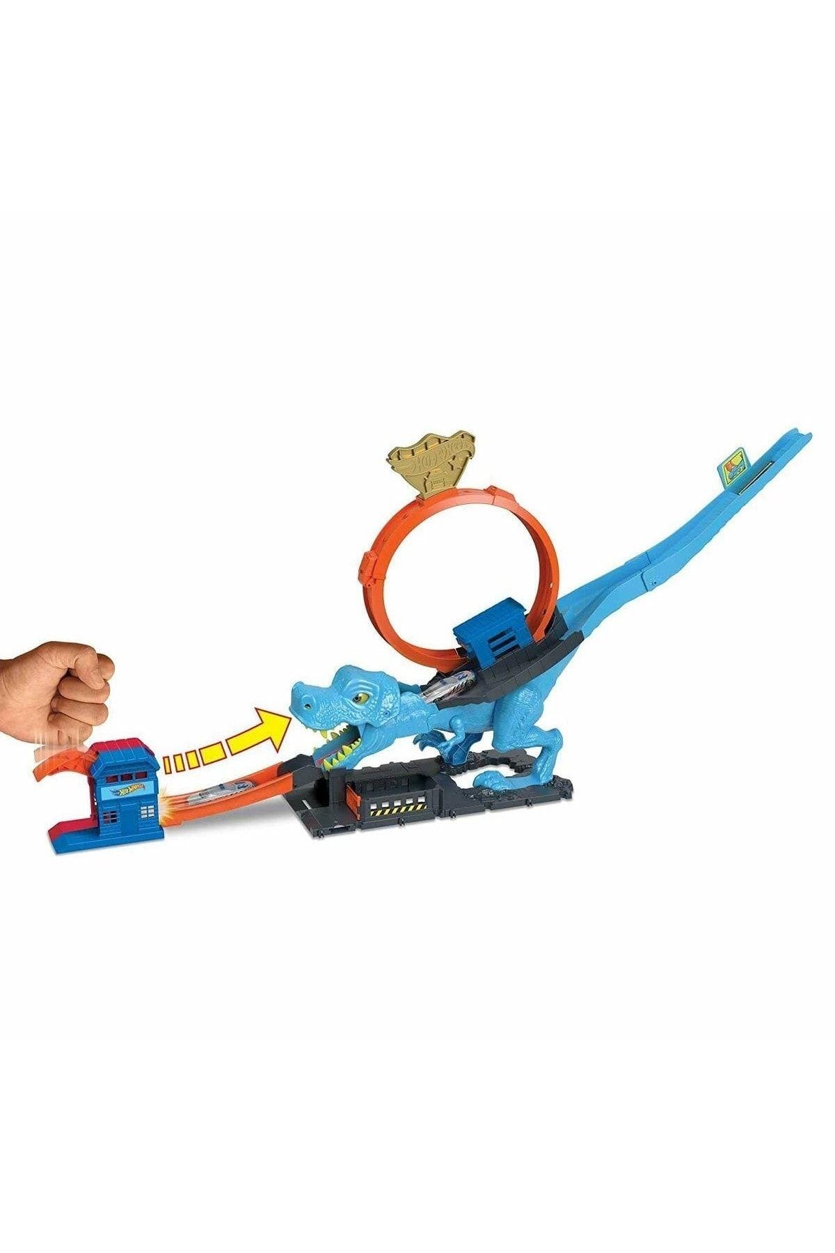 Hot Wheels Dinozor ile Mücadele Oyun Seti HKX42-Araba Garaj ve Setleri