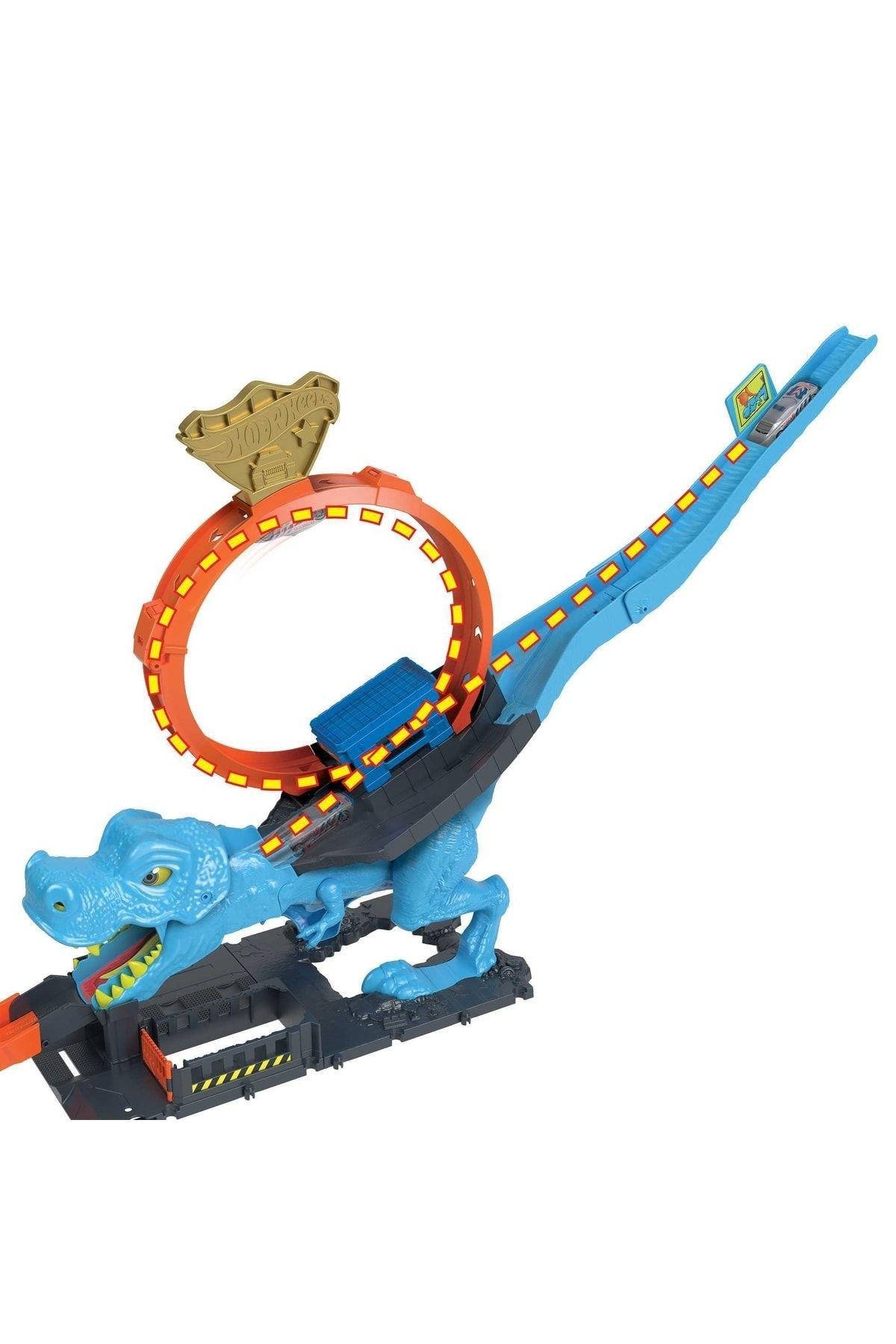 Hot Wheels Dinozor ile Mücadele Oyun Seti HKX42-Araba Garaj ve Setleri