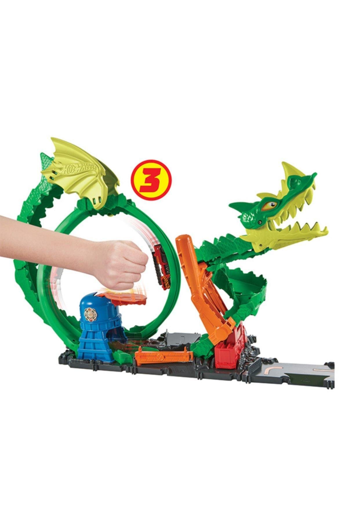 HOT WHEELS Ejderha Ile Mücadele Pisti Hdp03-Araba Garaj ve Setleri