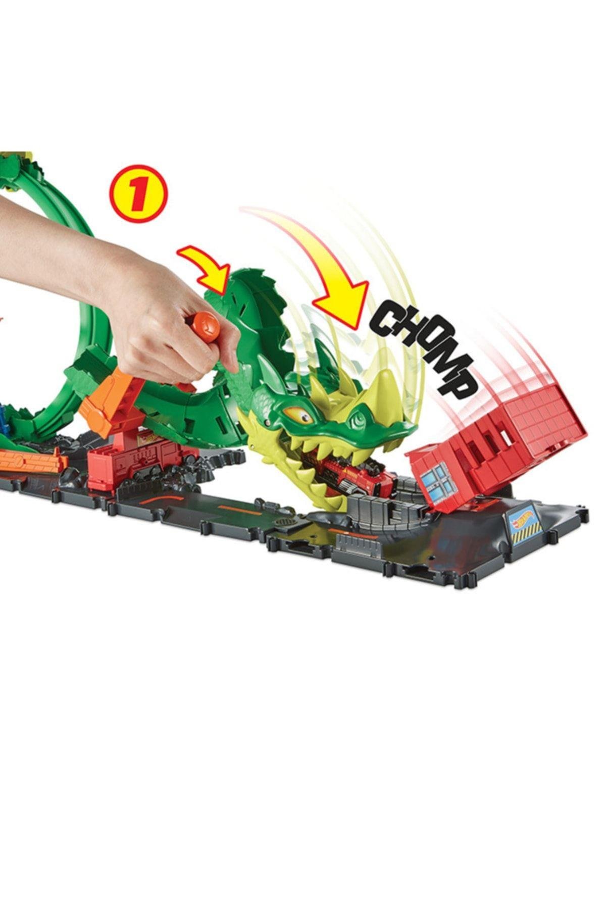 HOT WHEELS Ejderha Ile Mücadele Pisti Hdp03-Araba Garaj ve Setleri