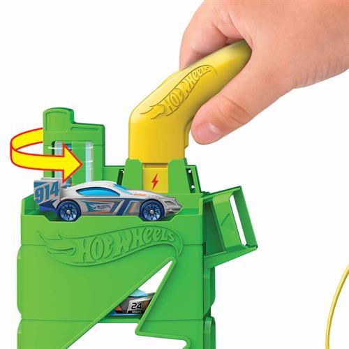 Hot Wheels Elektrikli Araç Şarj İstasyonu Oyun Seti HTN79-Araba Garaj ve Setleri