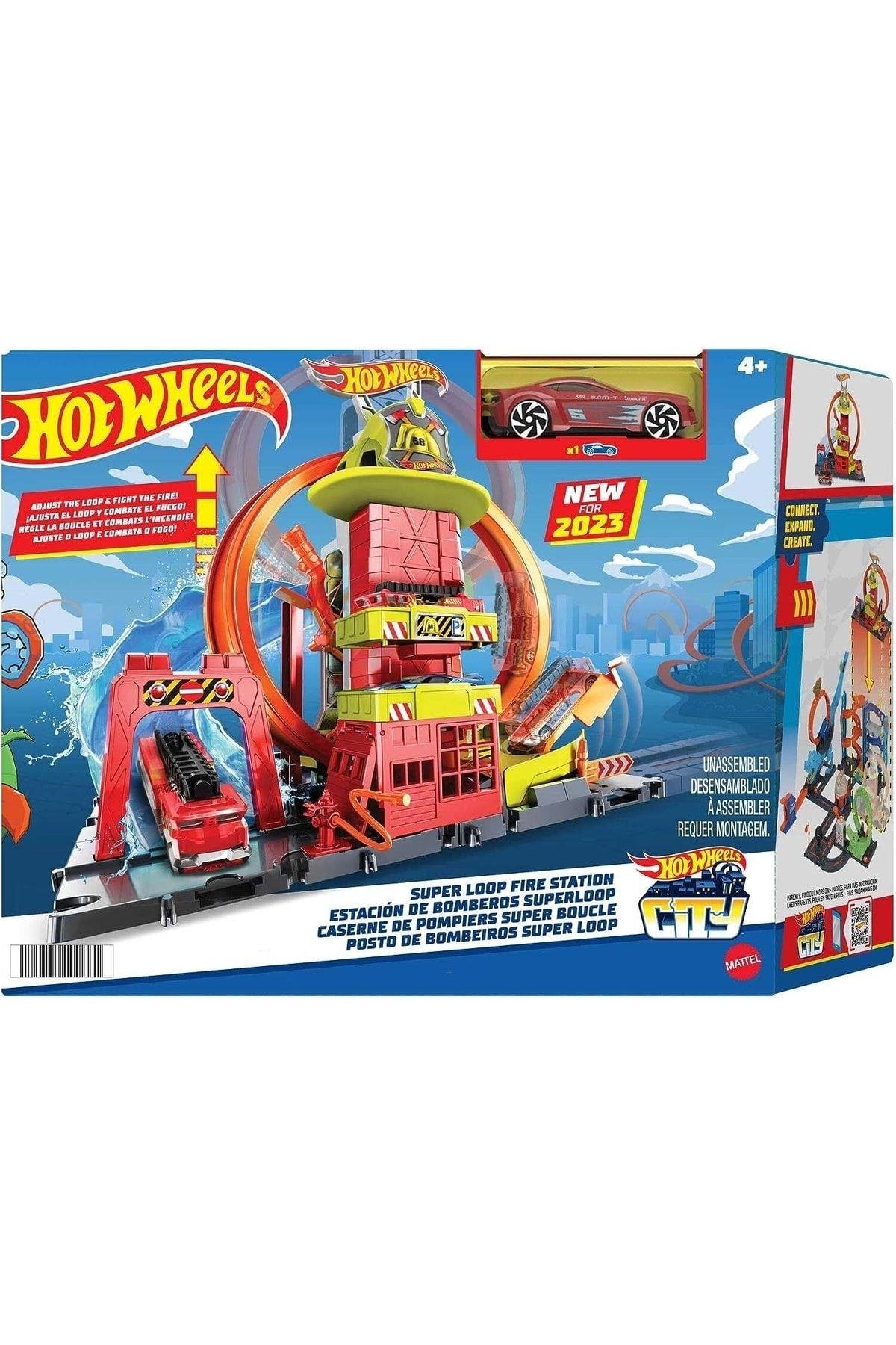 HOT WHEELS Hkx41 Hot Wheels Çember Pistli Iftaiye Istasyonu-Araba Garaj ve Setleri