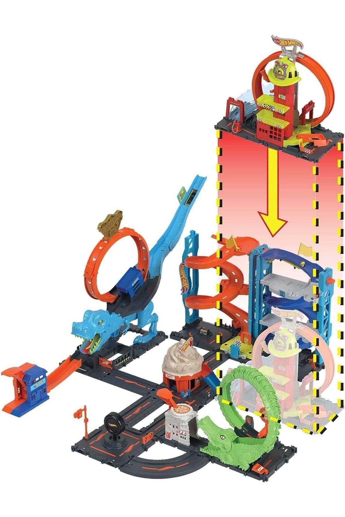 HOT WHEELS Hkx41 Hot Wheels Çember Pistli Iftaiye Istasyonu-Araba Garaj ve Setleri