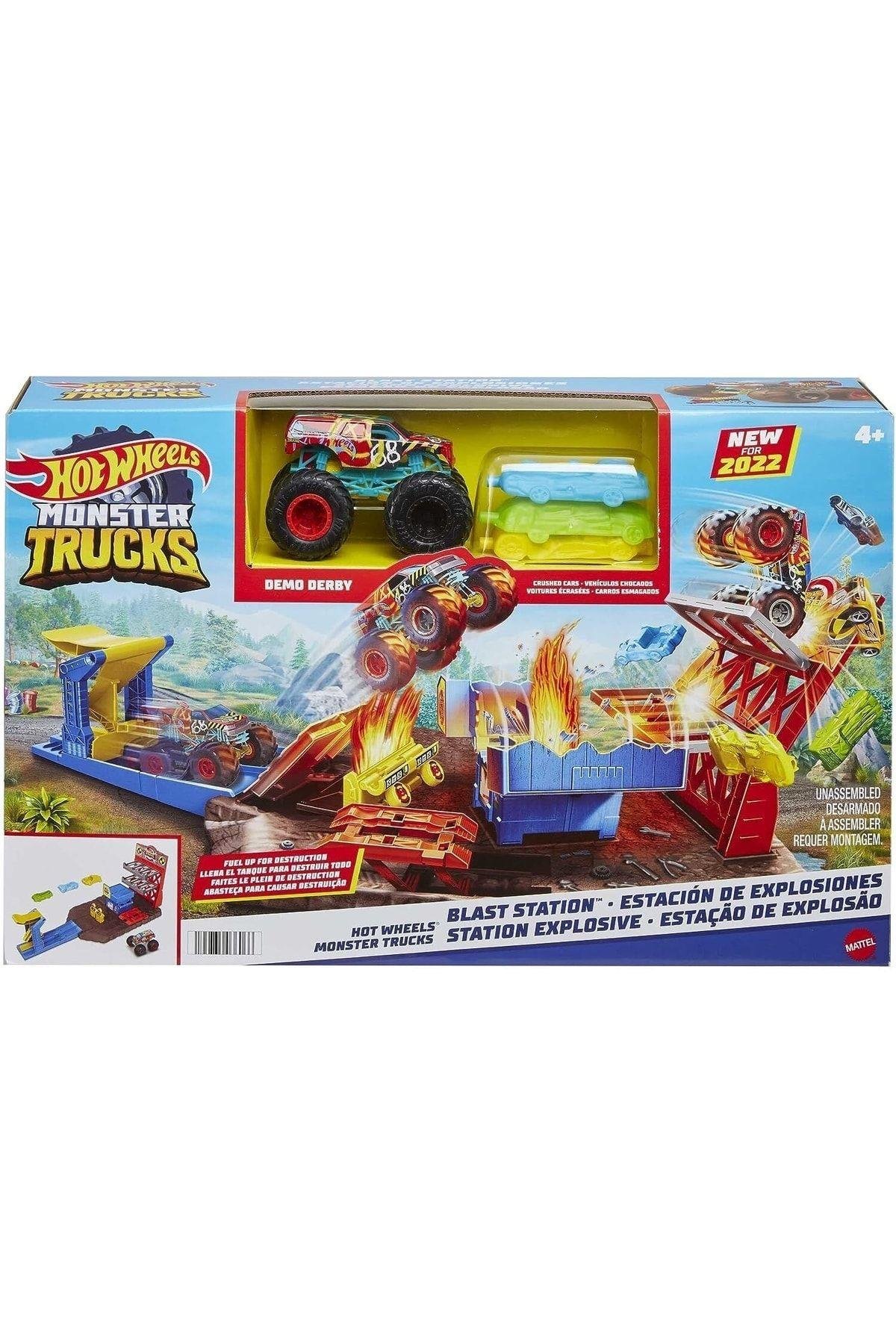 HOT WHEELS Hw Monster Trucks Patlama Ist. HFB12-Araba Garaj ve Setleri