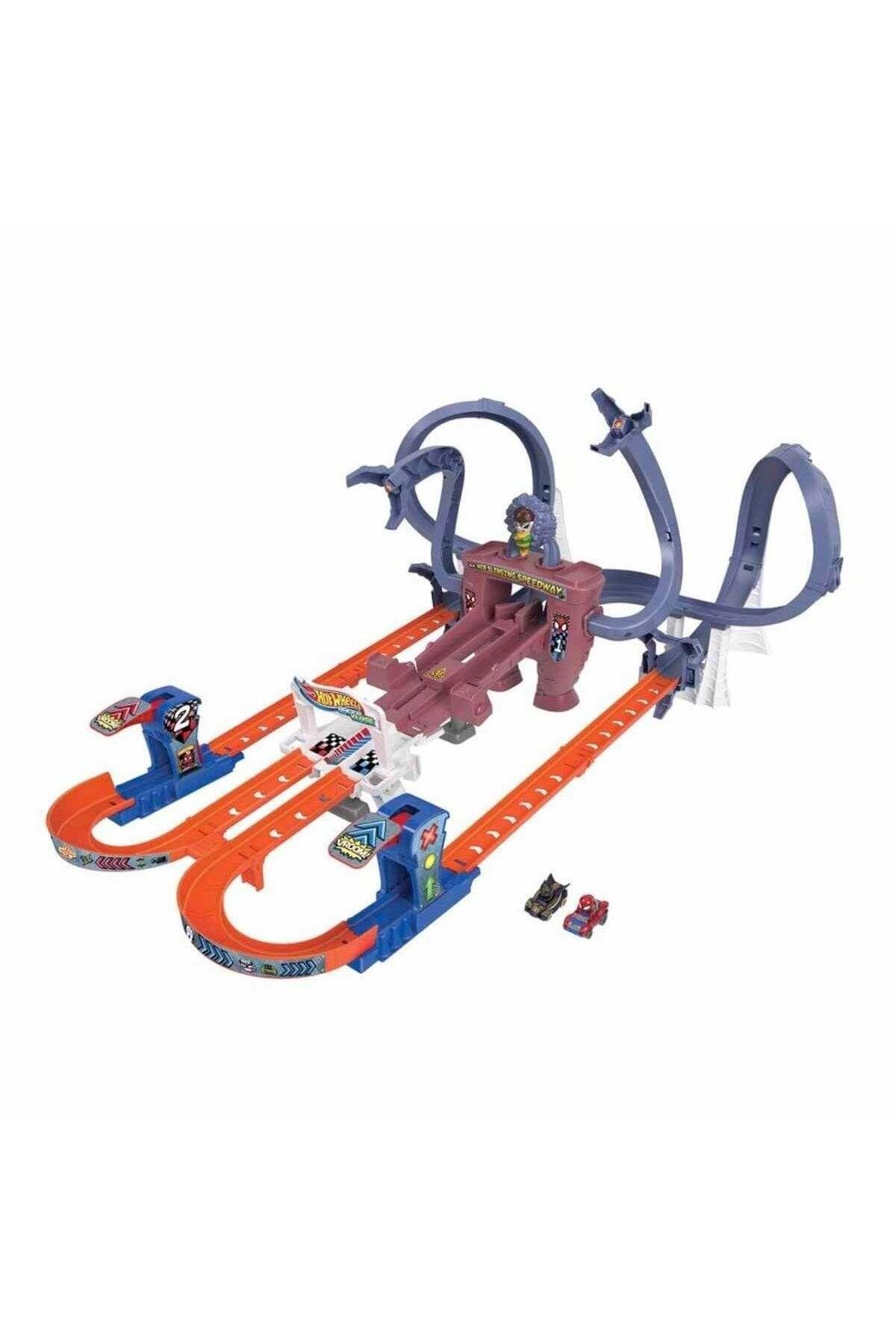 HOT WHEELS Lisinya193 Hot Wheels Racerverse Marvel Pist Seti-Araba Garaj ve Setleri