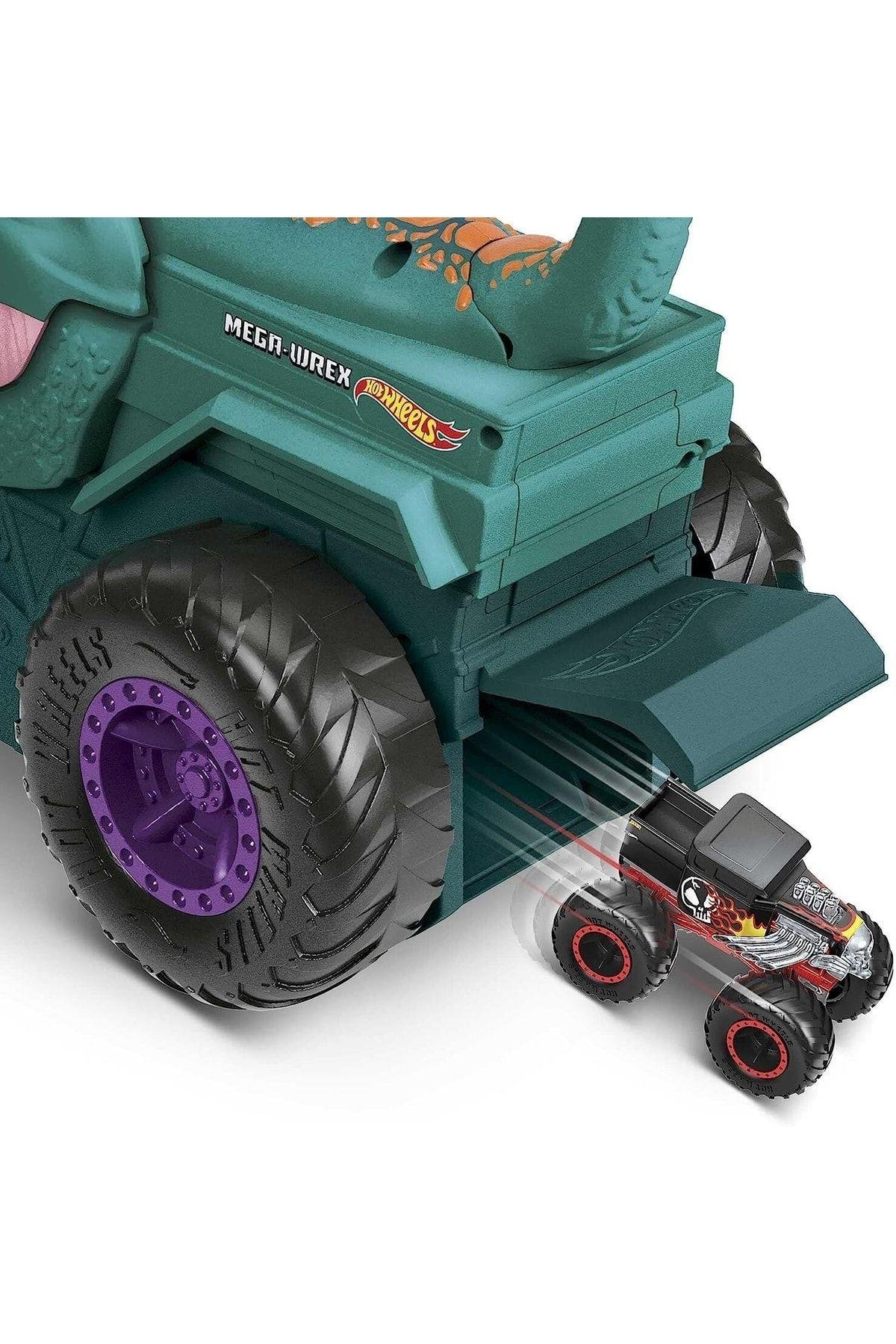 HOT WHEELS Monster Trucks Car Chompin' Mega-wrex Araç-Oyuncak Arabalar ve Kamyonlar